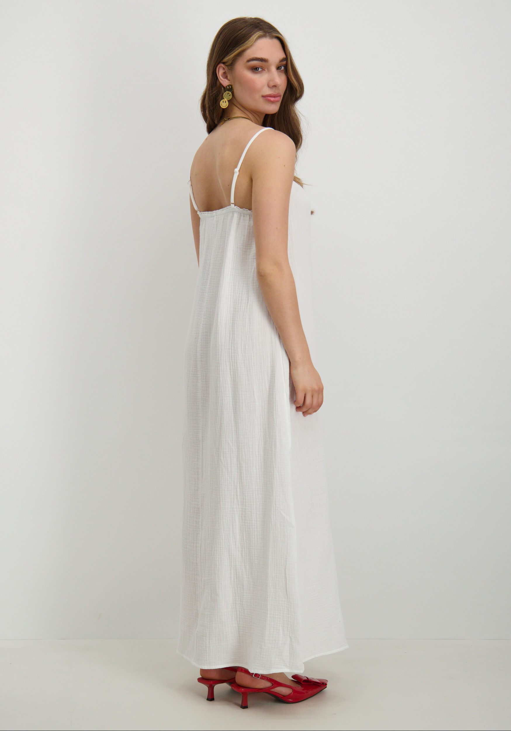 Vero moda Jurk Natali 10303704 Wit