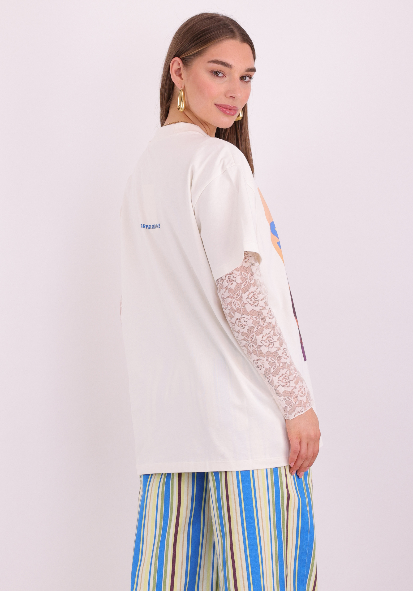 Harper & Yve T-shirt Solysombra HS6Y305 Ecru
