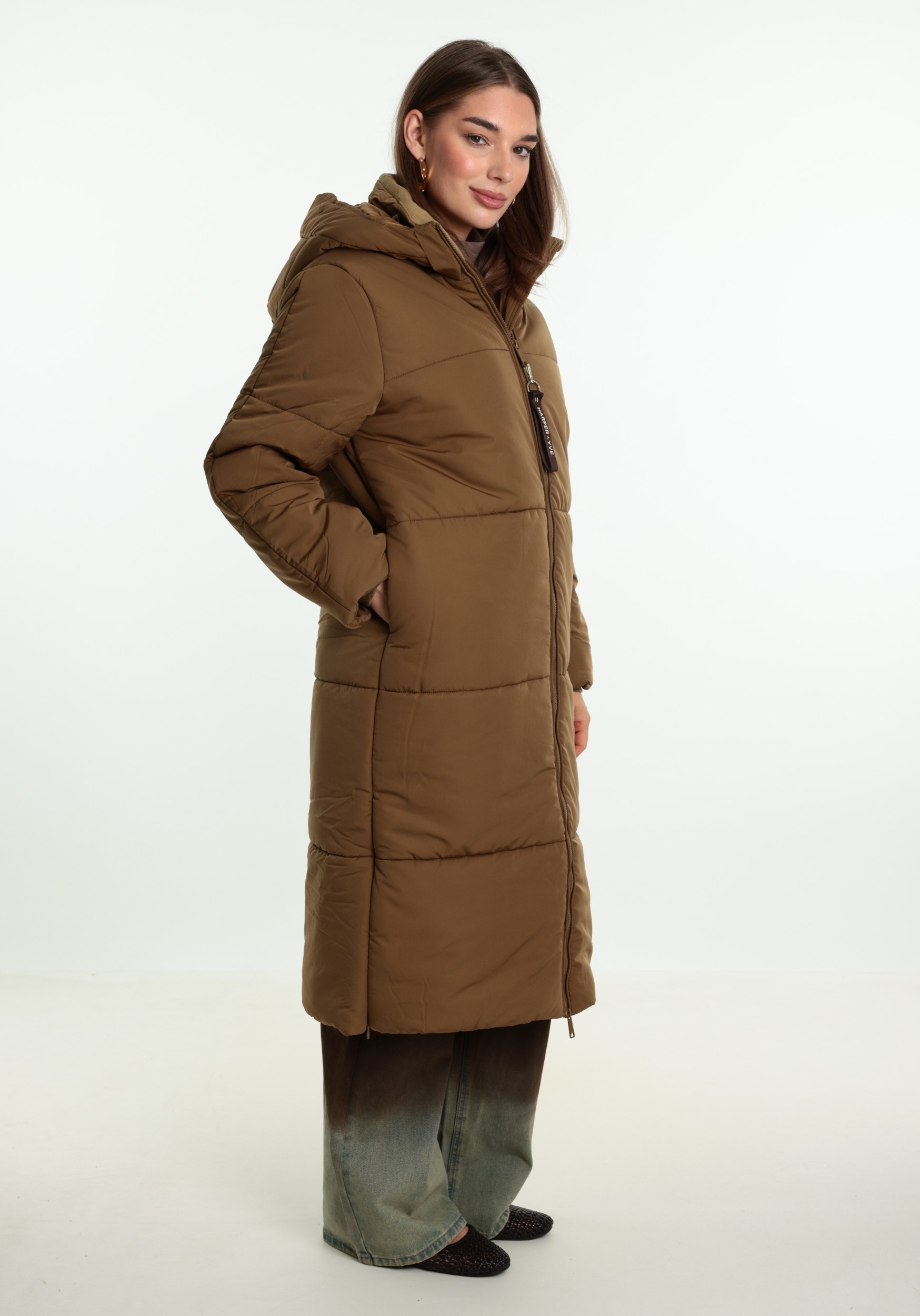 Harper & Yve Winterjas Jenny AW6N221 Midden bruin