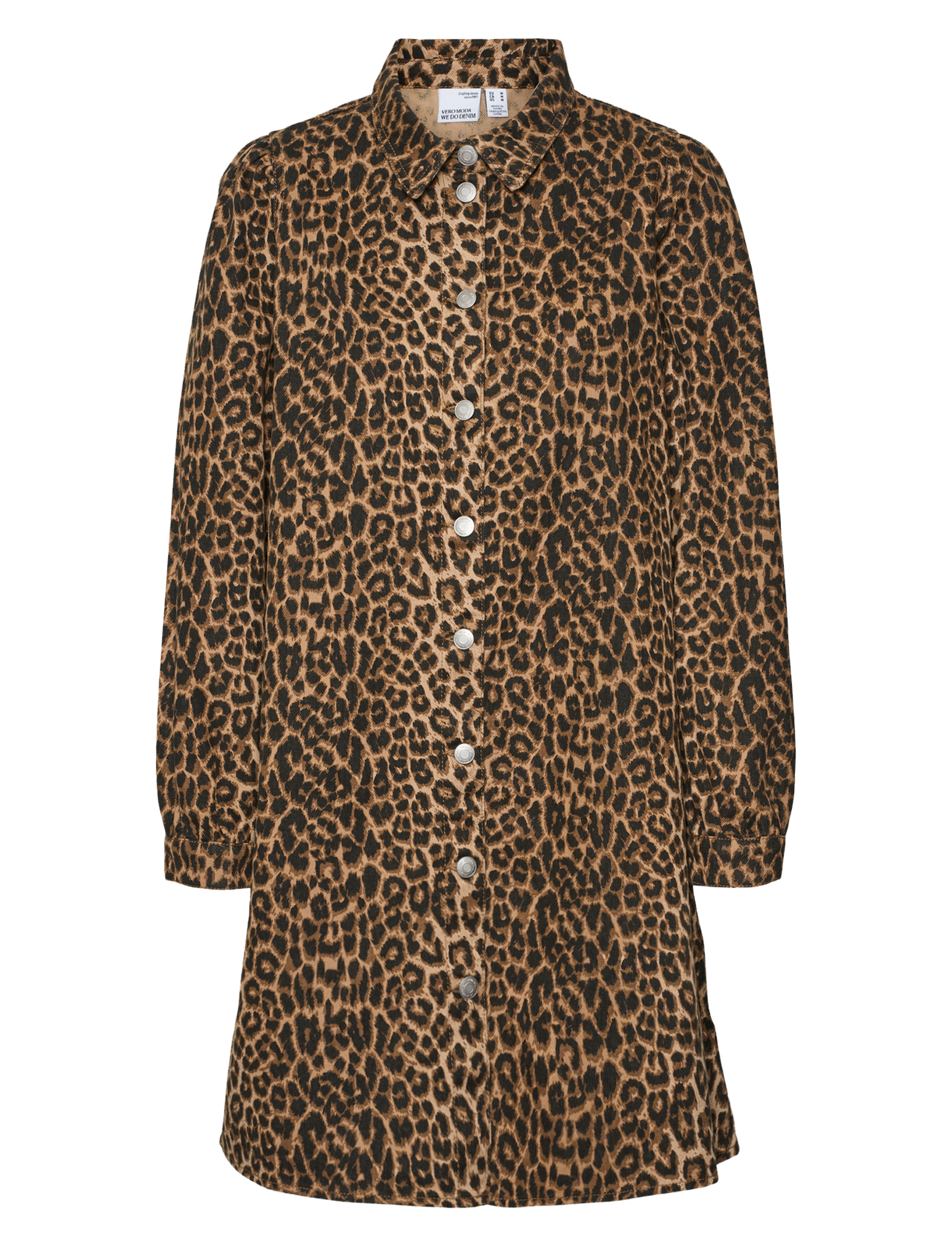 Vero moda Jurk Lucie 10328554 Bruin