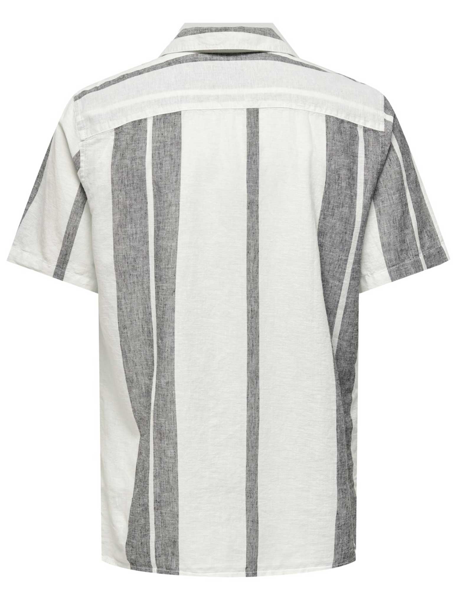 ONLY & SONS Overhemd Caiden met strepen 22026109 Wit