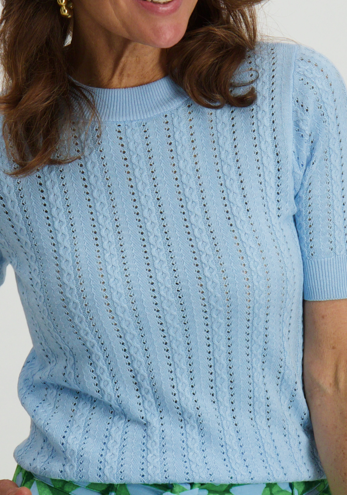 Vero moda Trui Morena 10321893 Licht blauw