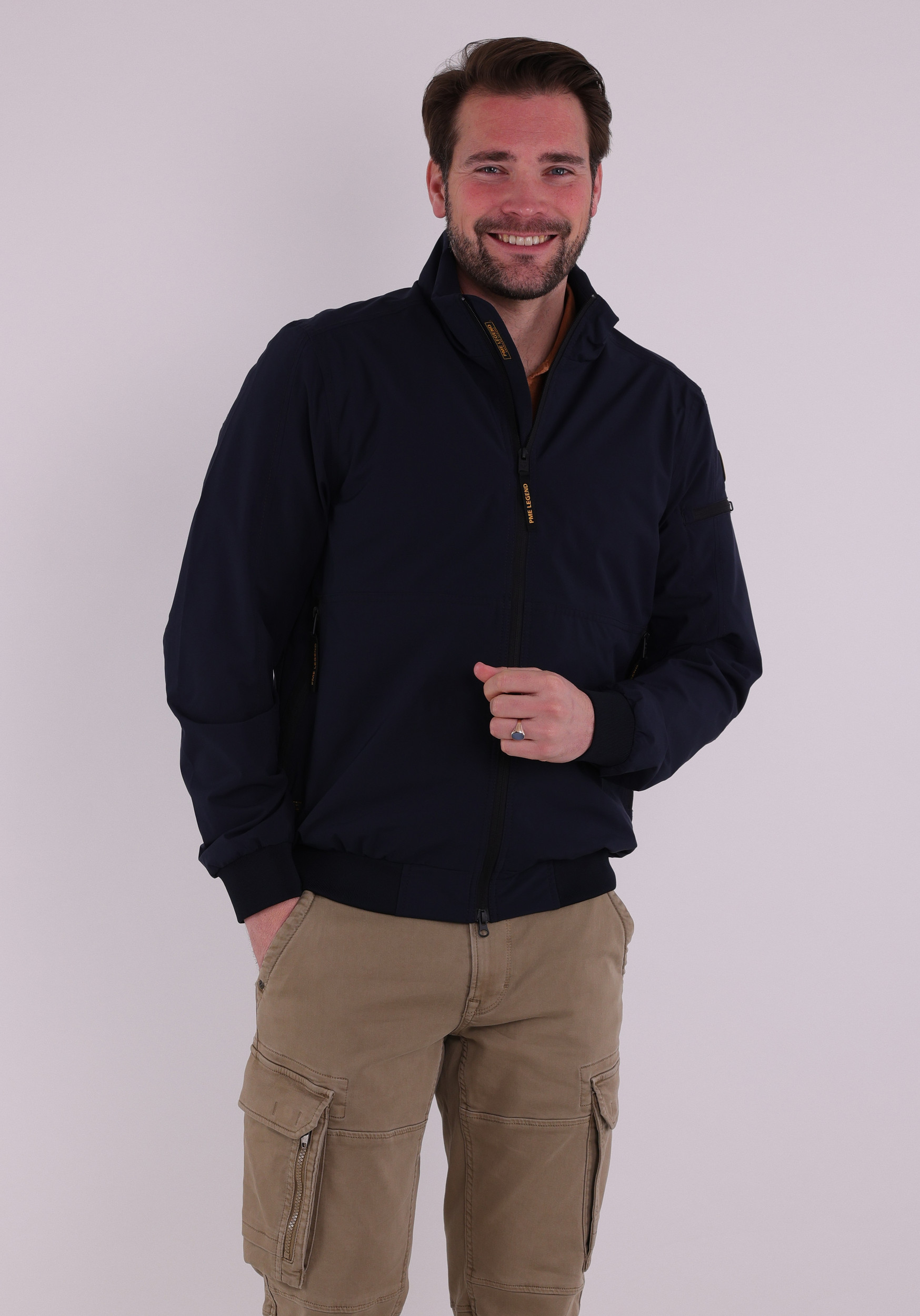 PME Legend Jas flight jacket PJA2602110 Donker blauw