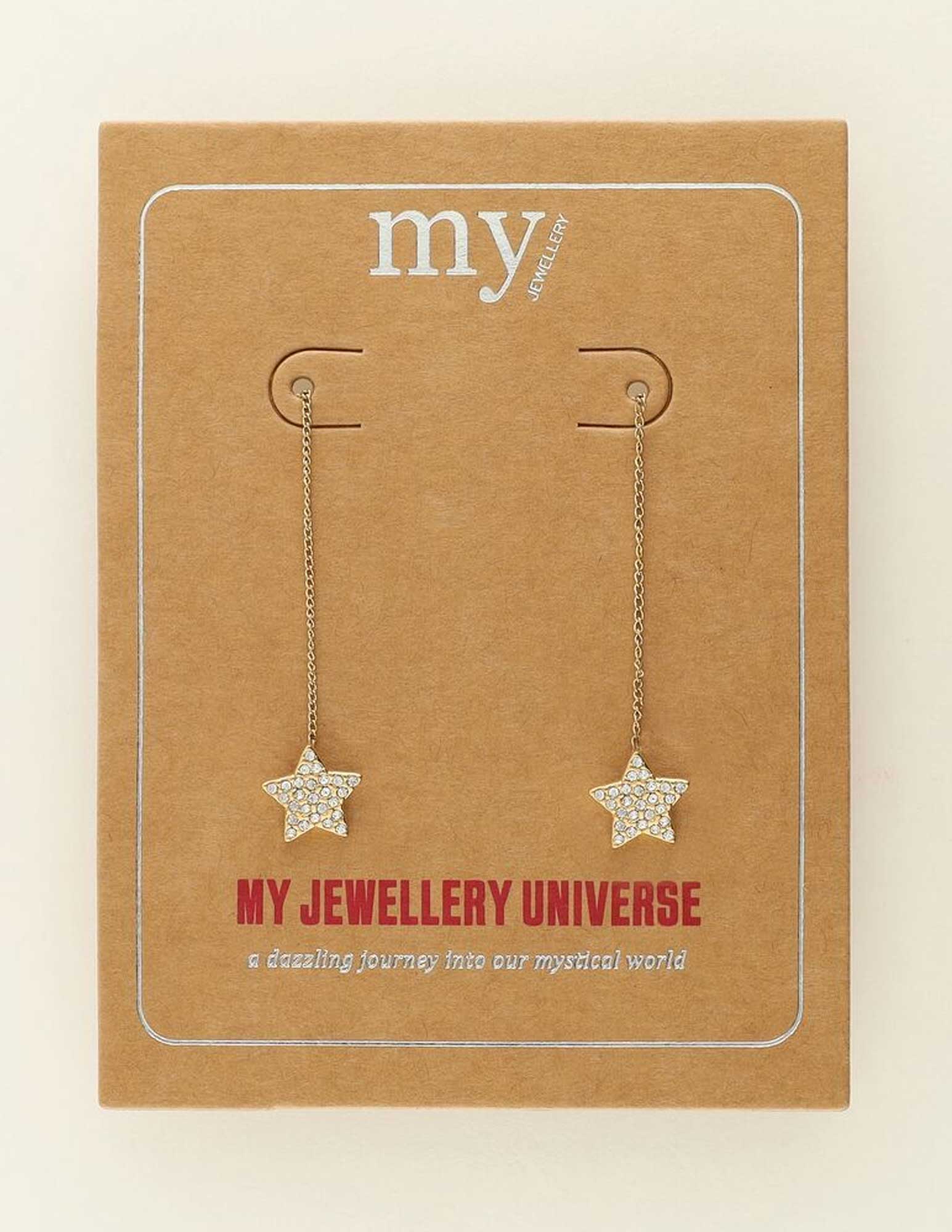 My Jewellery Universe oorhangers met ster MJ09544 Goud