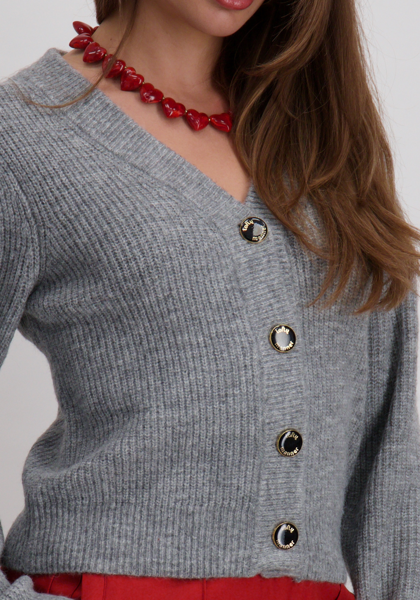 Lofty Manner Vest Lilly QI201.1-KW Grijs