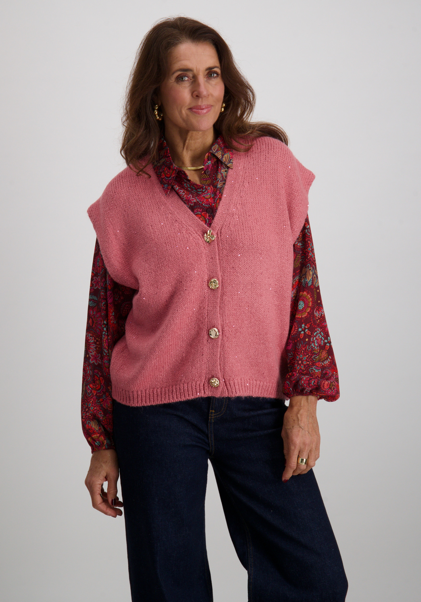 Tramontana Vest Lurex Y09-18-702 Rose