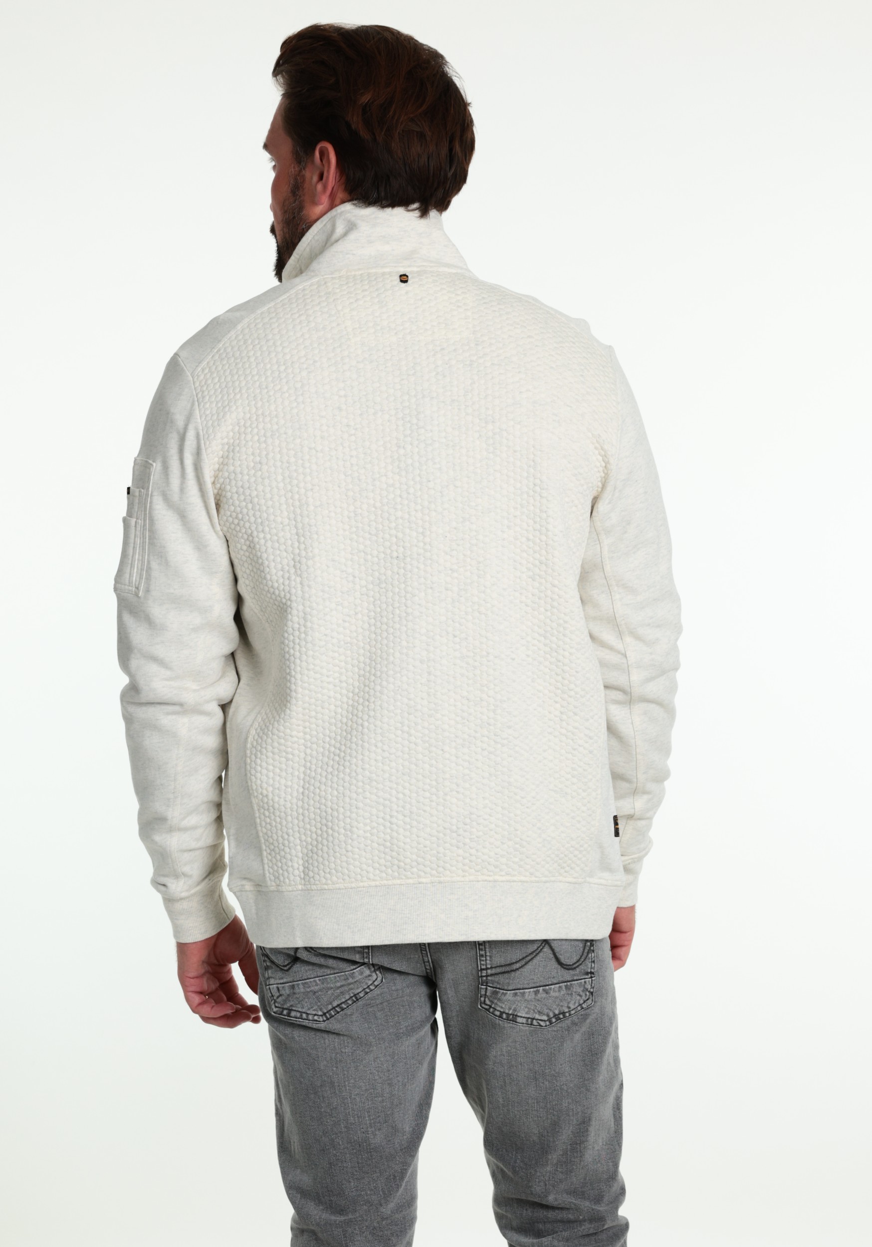 PME Legend Vest Jaquard interlock PSW2608436 Ecru