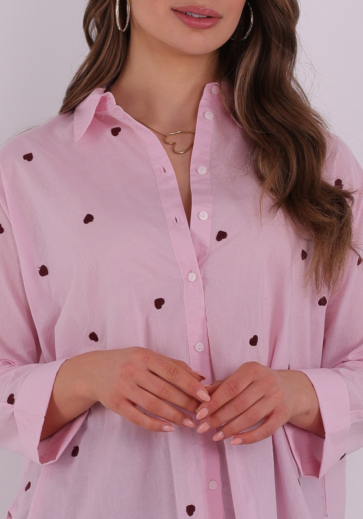 Only Blouse New lina grace 15283743 Roze