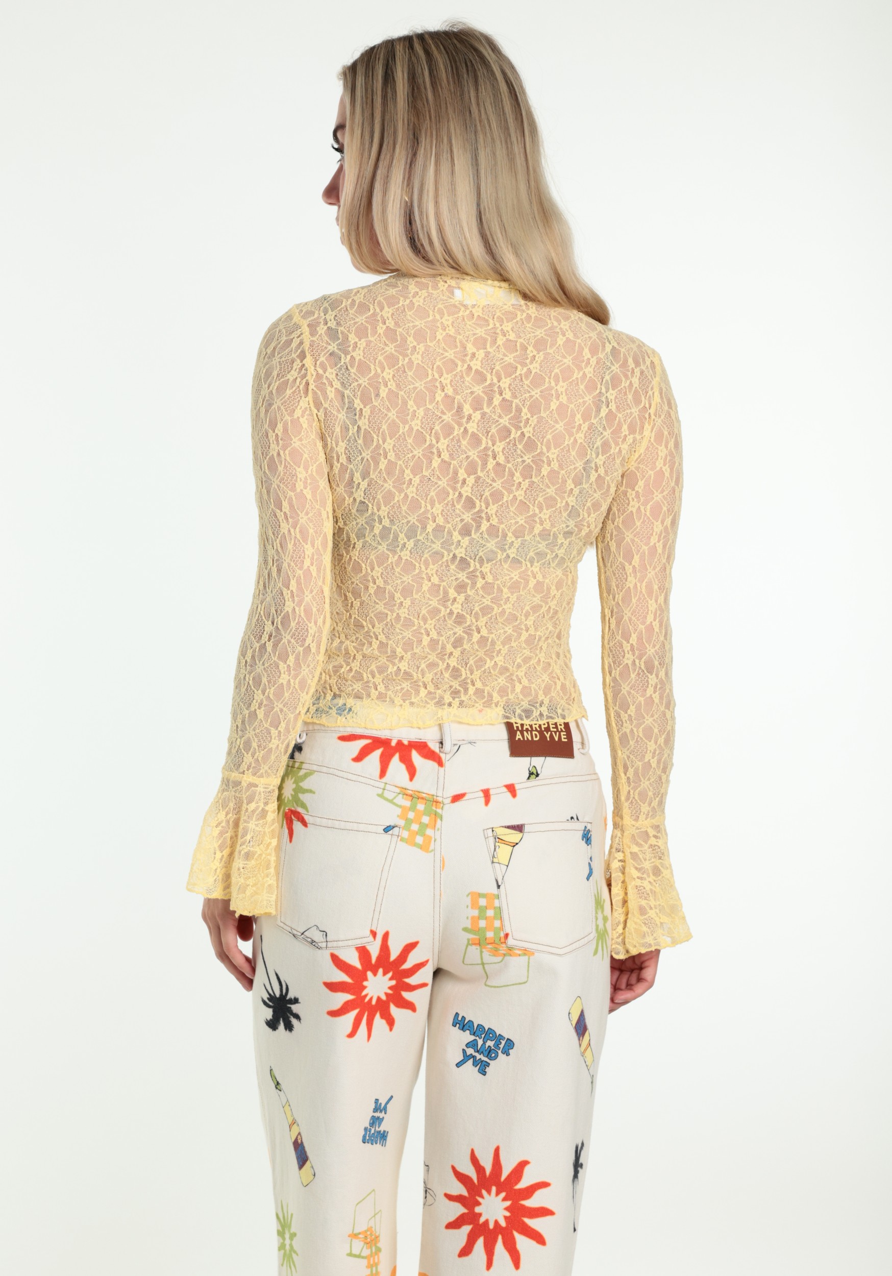 BELIEVE Top Lace B-92119-TOP Geel