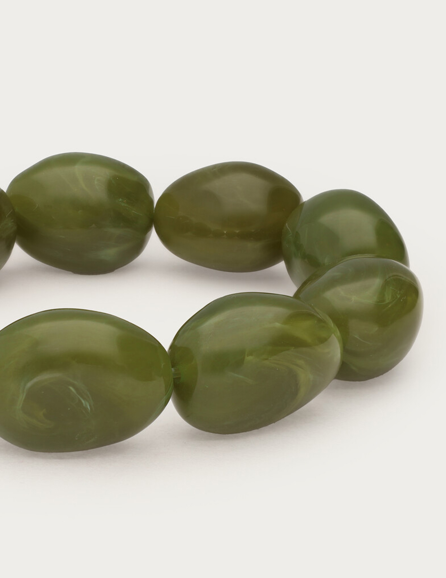 My Jewellery Statement armband met kralen MJ15218 Olijf Groen