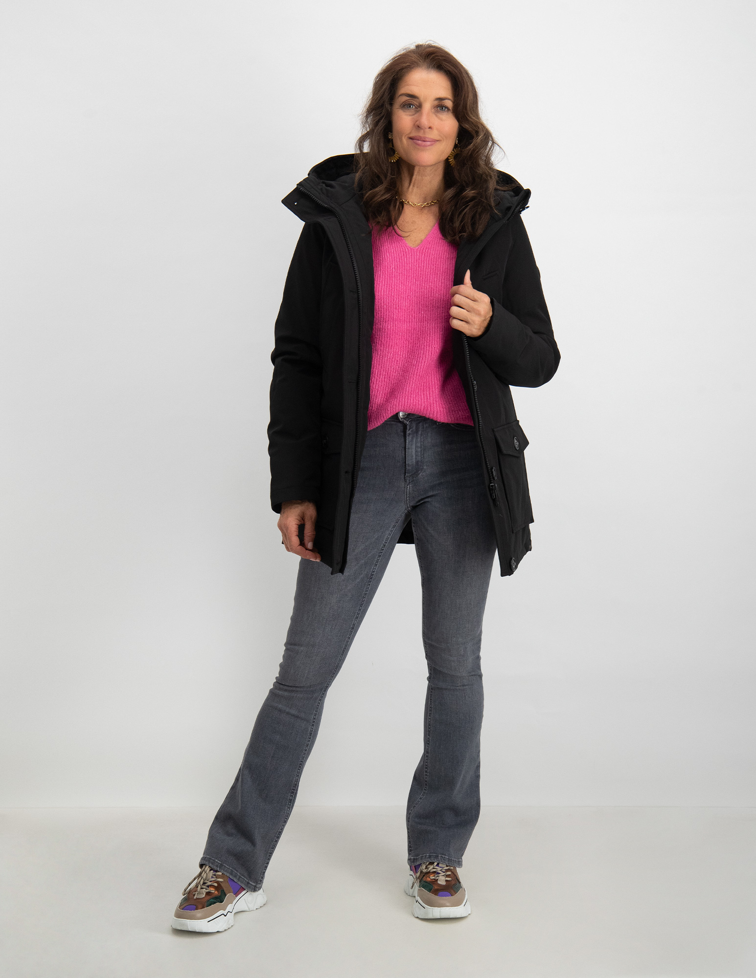 AIRFORCE Parka Alma FRW0837 Zwart