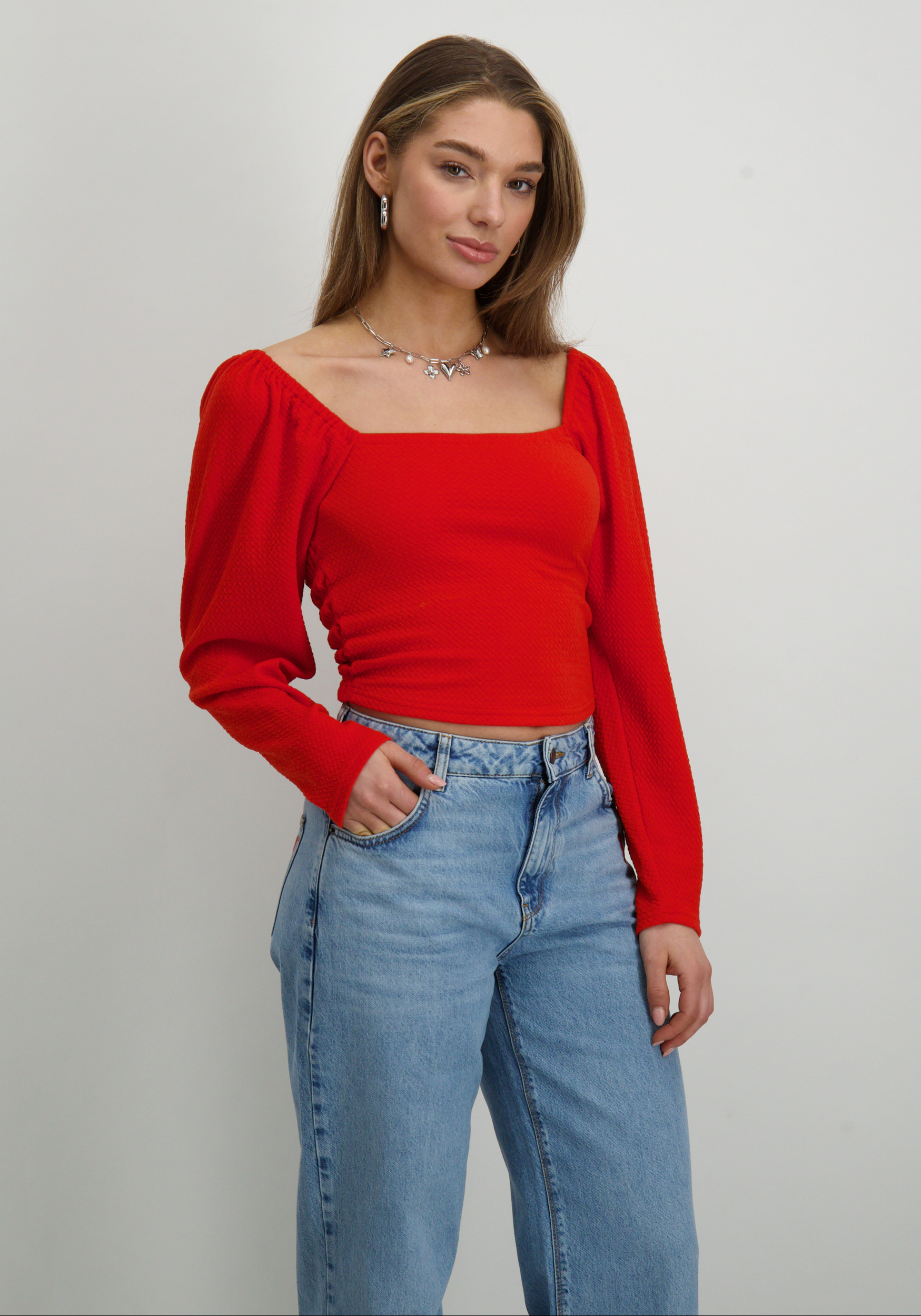 Refined Department Top Cherry R2502528615 Rood