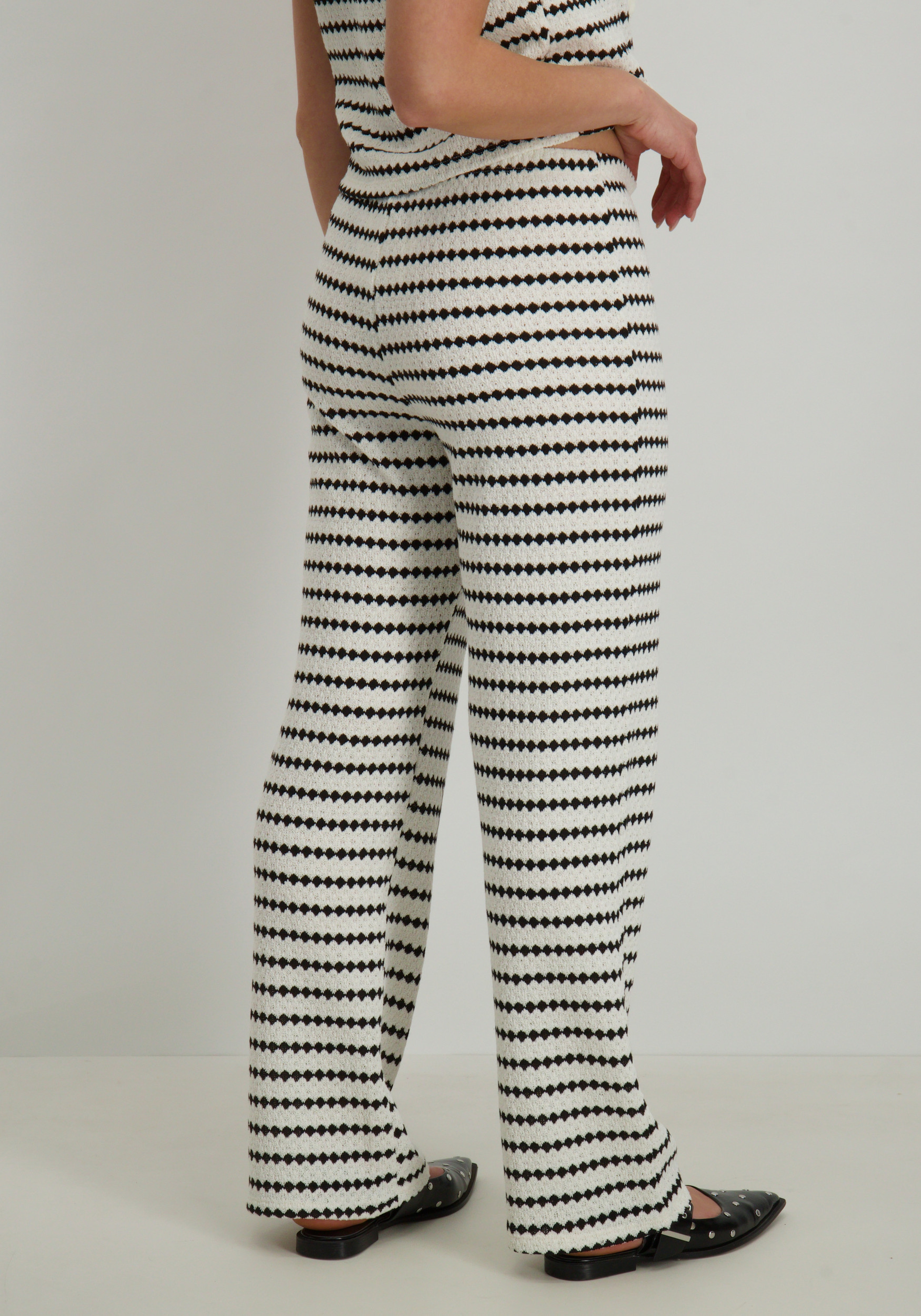 Only Broek Eva stripe 15348629 Wit