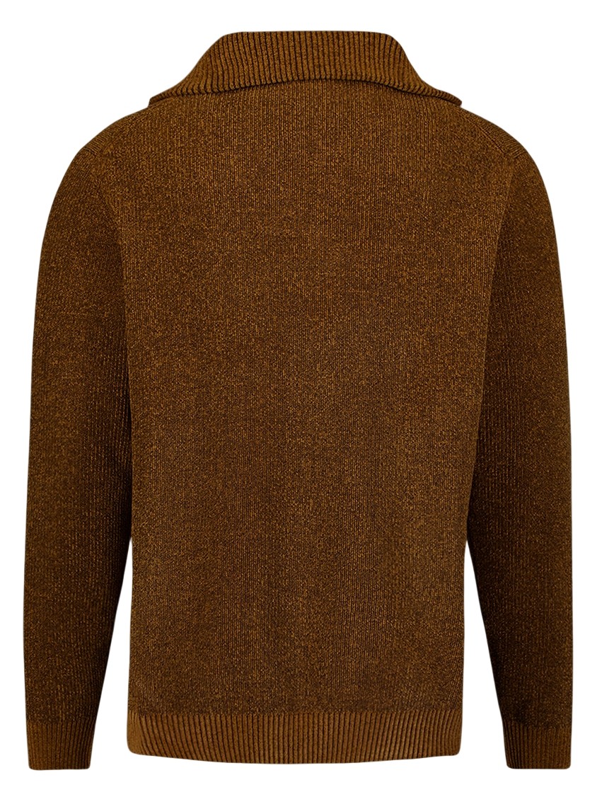 No Excess Trui Half zip 33210967SN Licht bruin