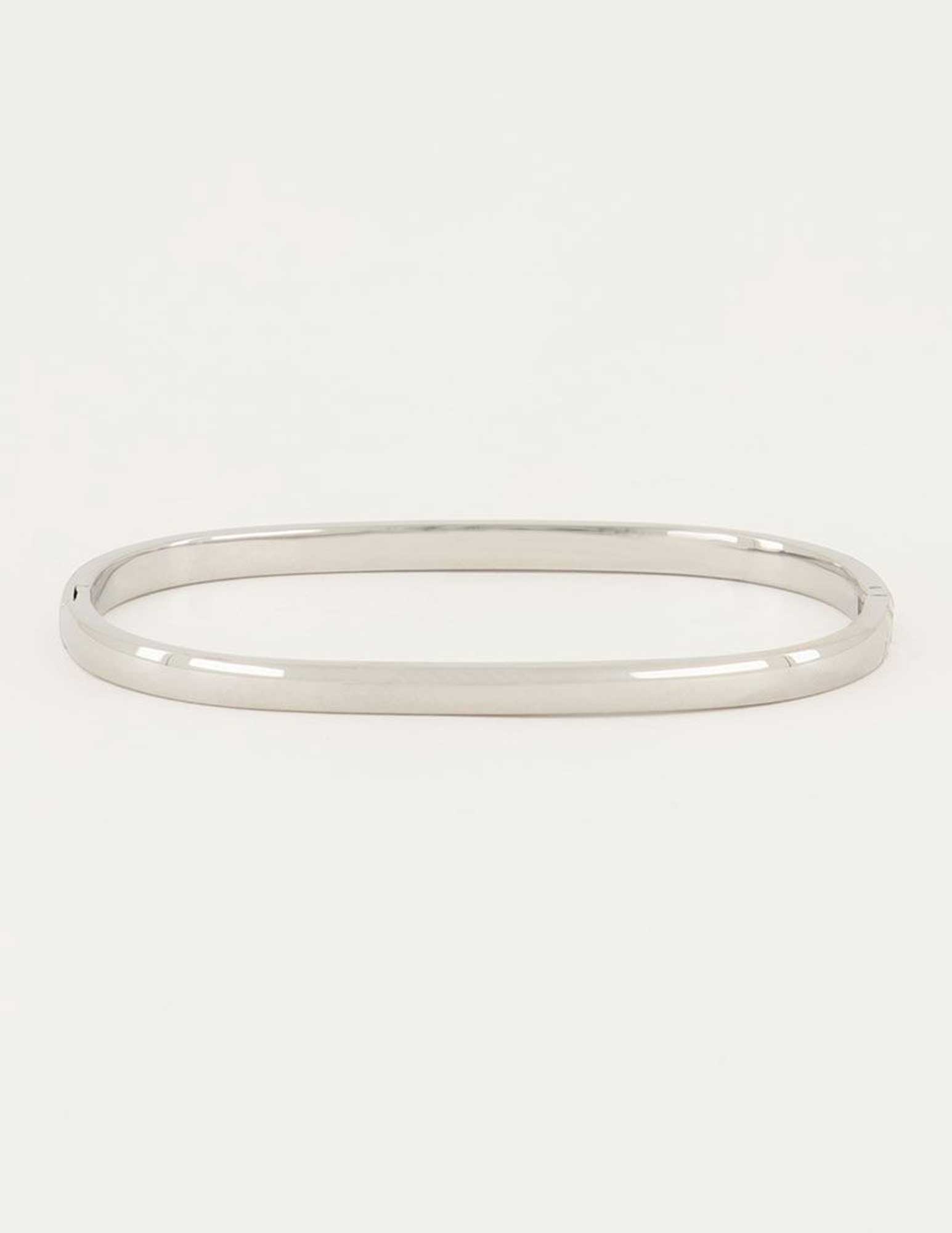 My Jewellery Bangle rechthoekig smal MJ04609 Zilver