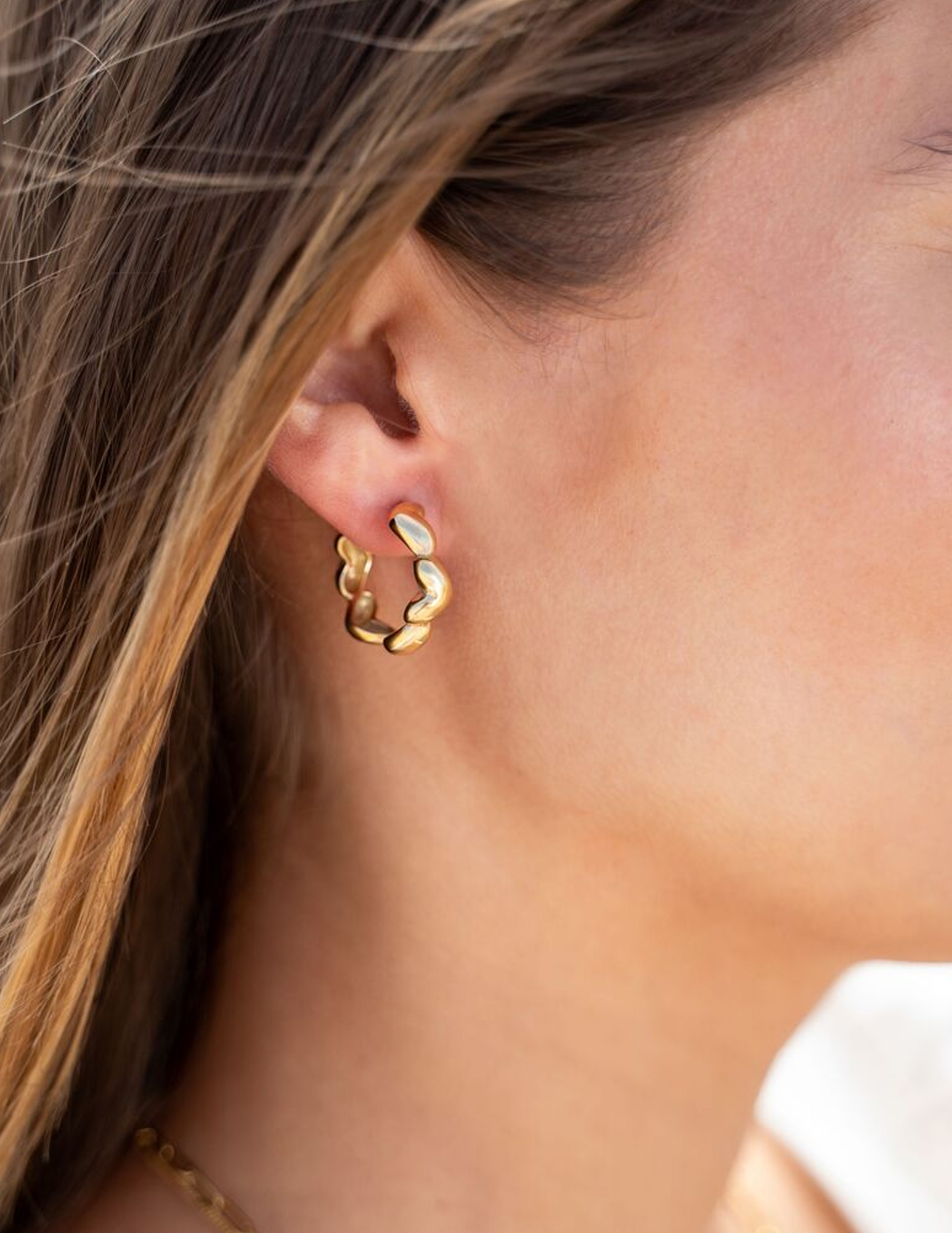 My Jewellery Oorringen met hartjes vorm MJ11400 Zilver