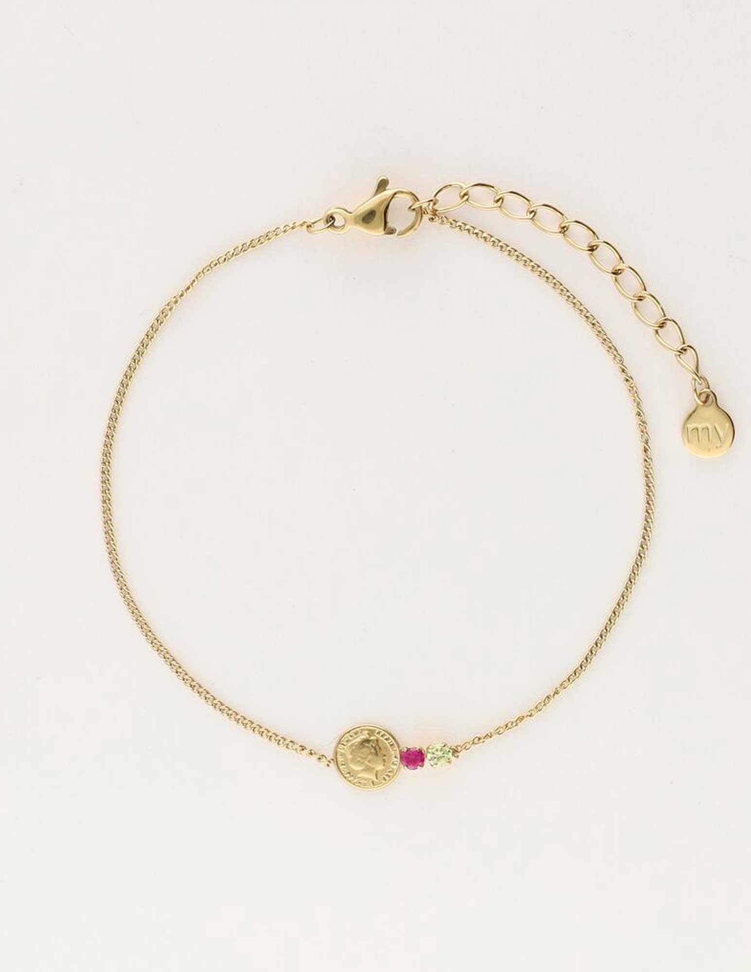My Jewellery Armband met munt MJ10260 Goud