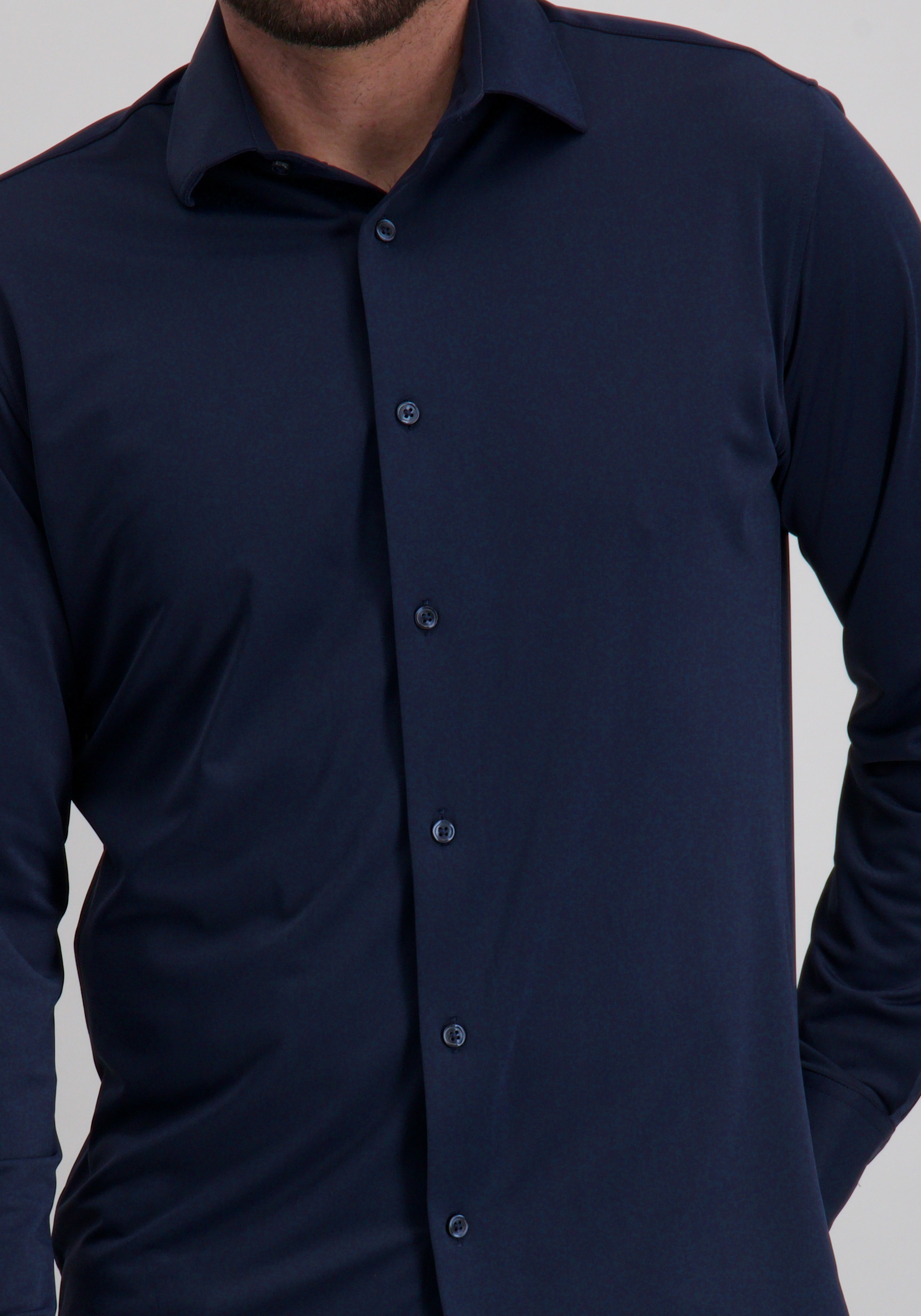 Jack & jones Overhemd Blaactive 12282199 Donker blauw