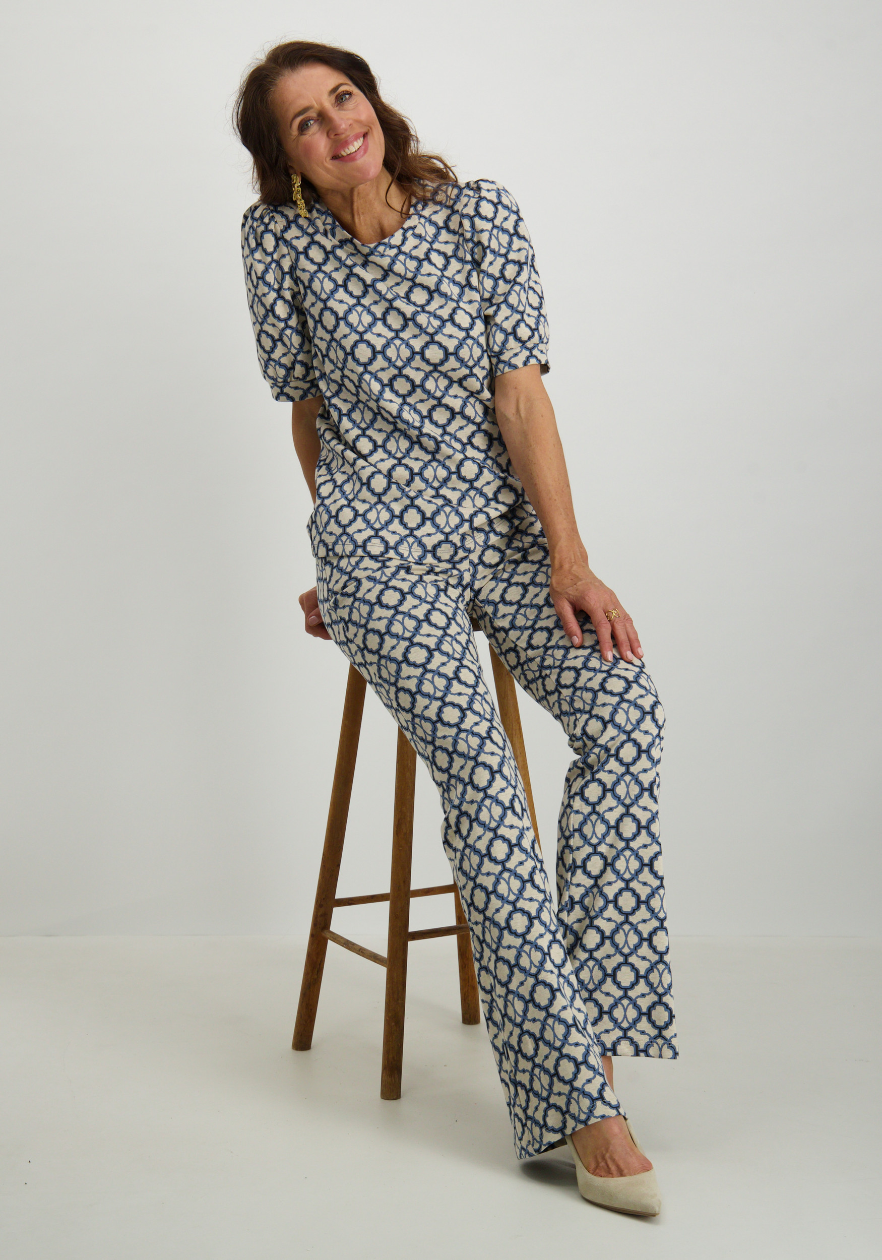 Geisha Top 53160-70 Blauw