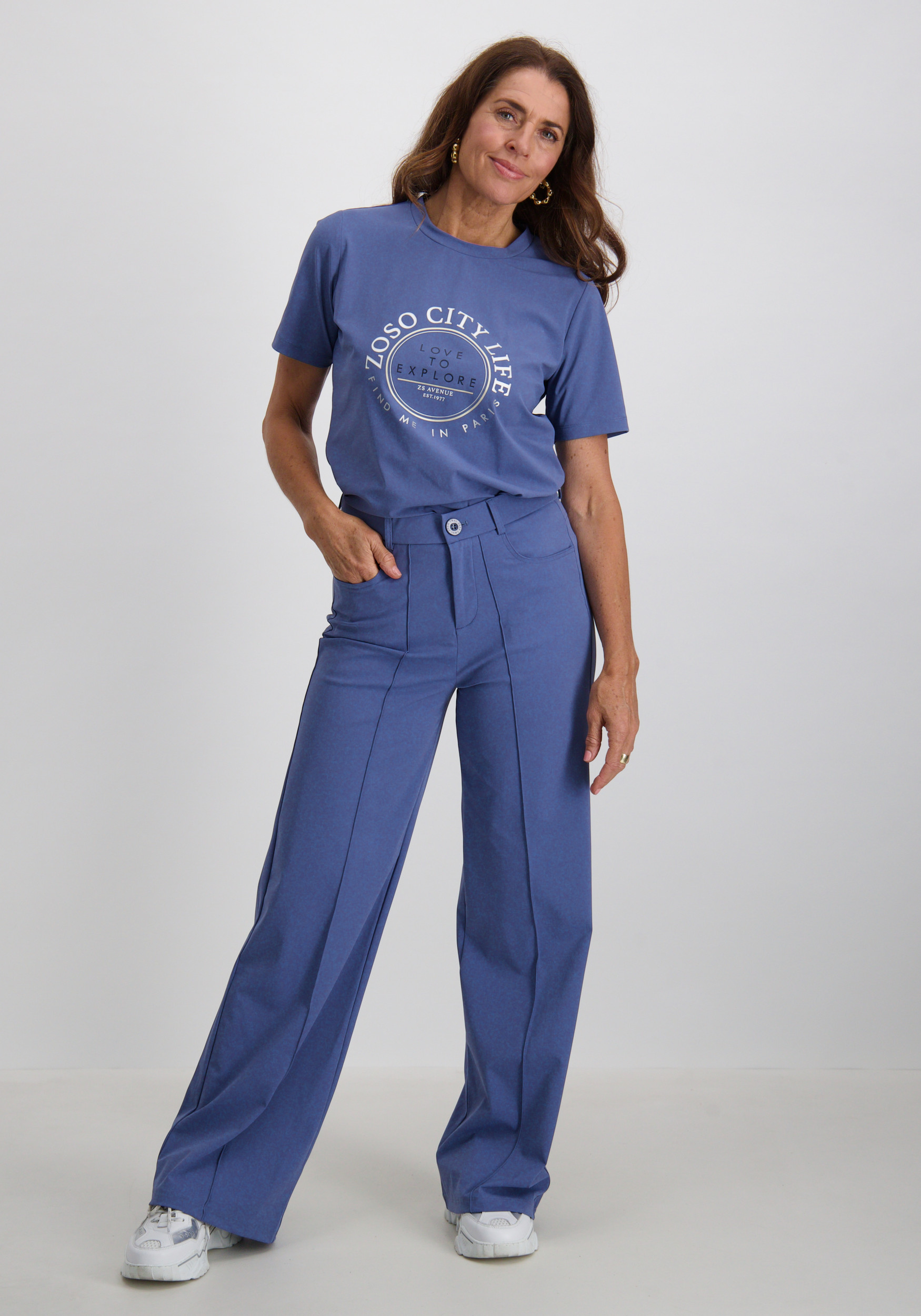 Zoso Broek 254Beau Blauw