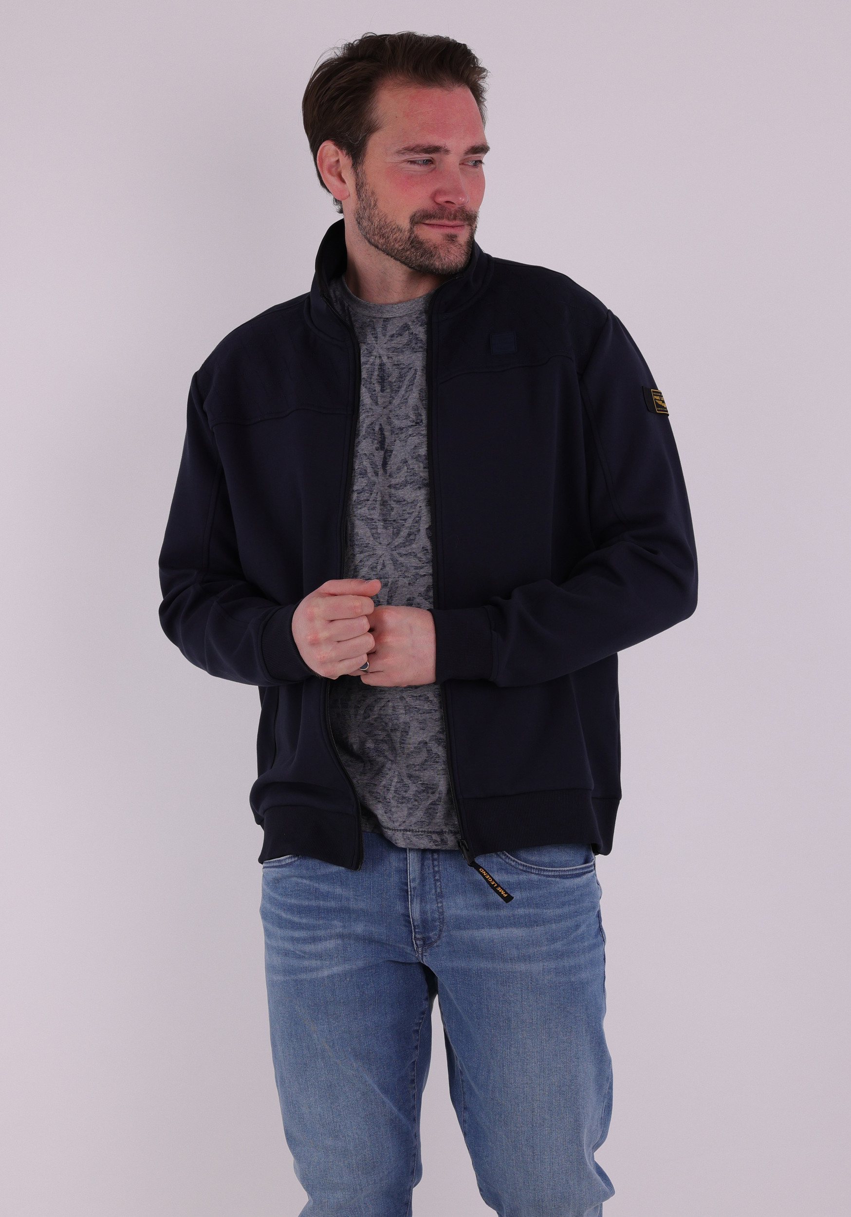 PME Legend Vest Interlock PSW2602476 Donker blauw