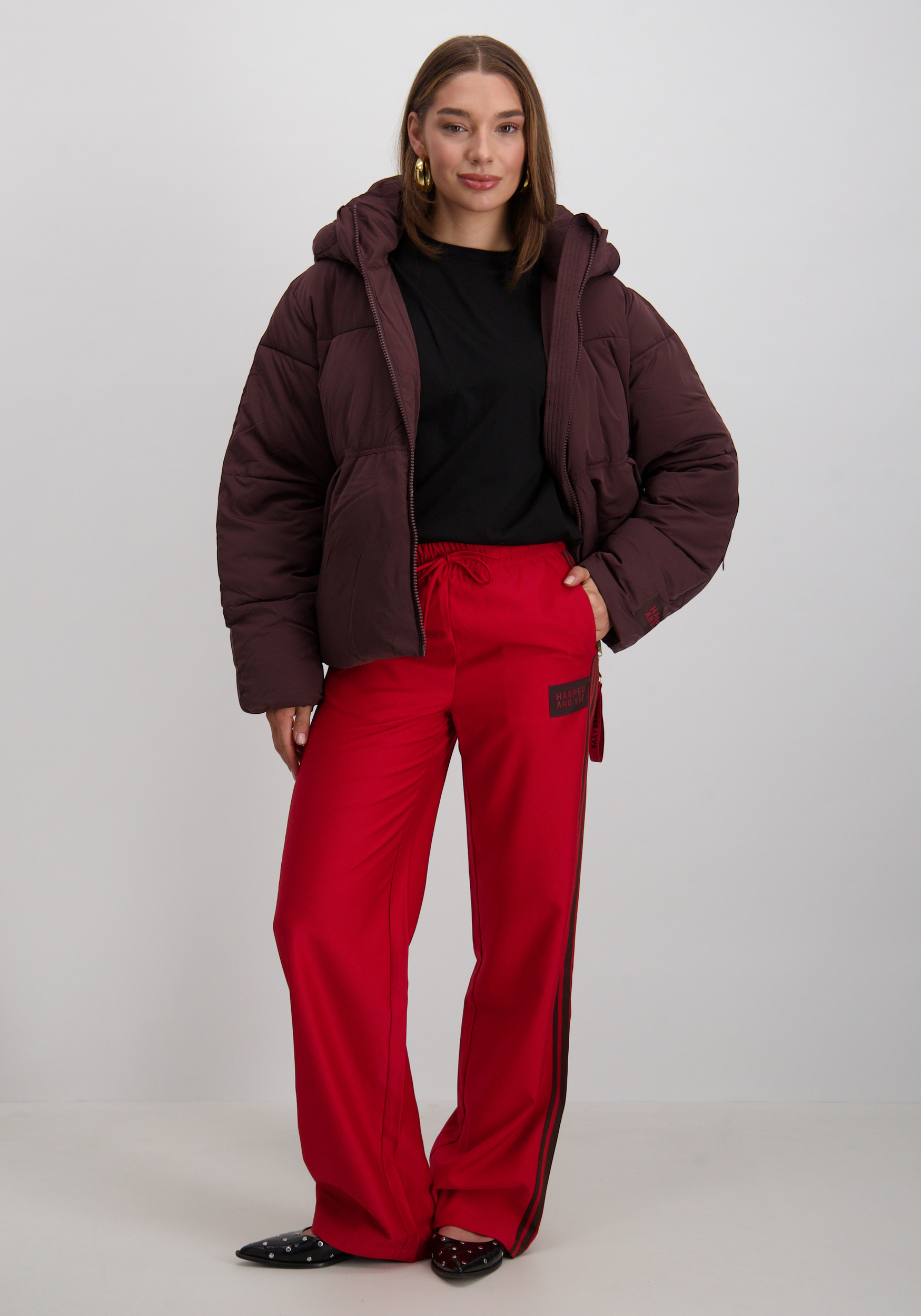 Harper & Yve Winterjas Karly AW25N211 Donker bruin