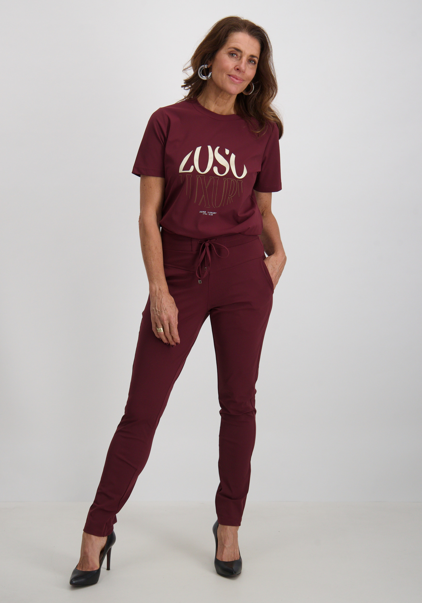 Zoso Broek 255Amber Bordeaux