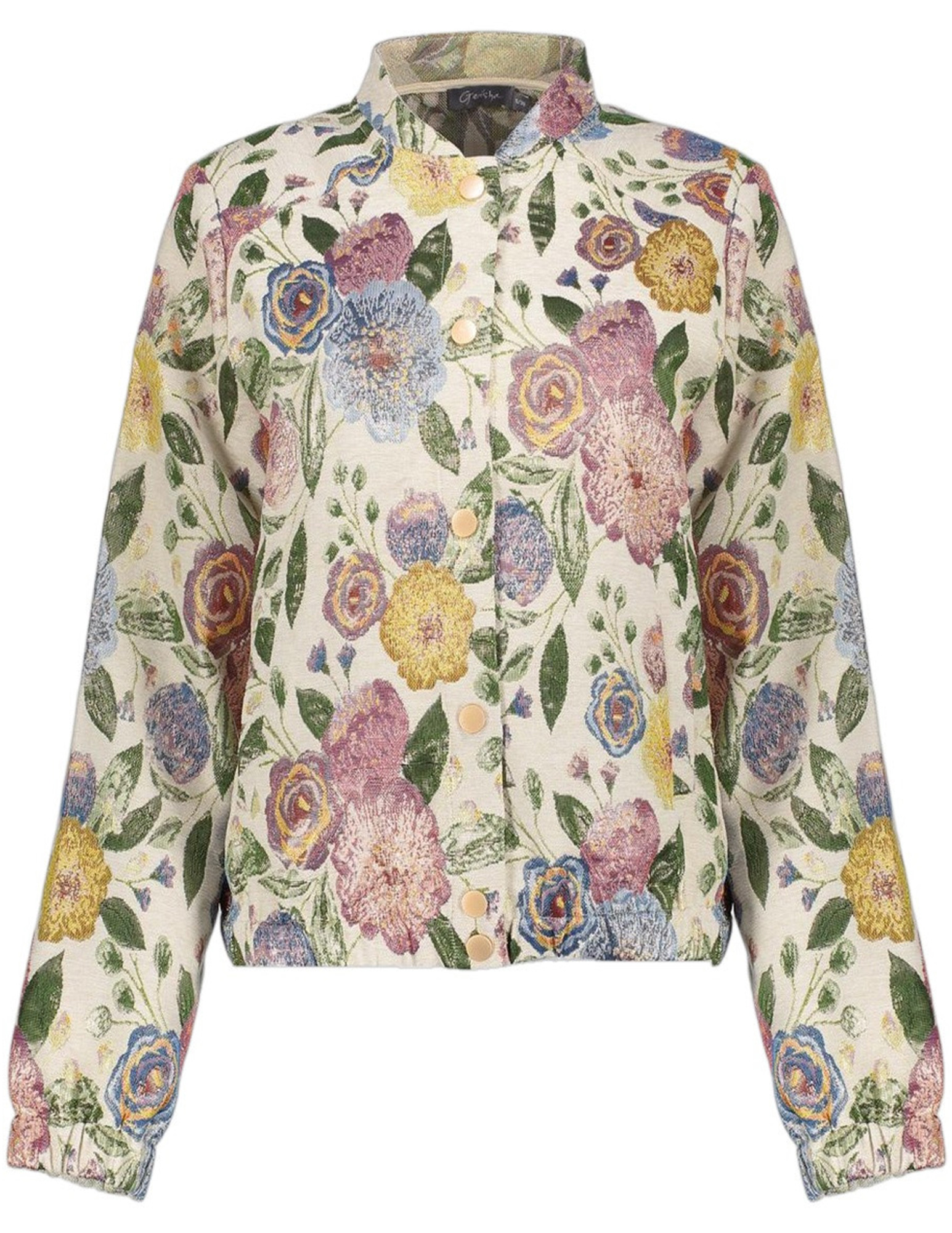 Geisha Bomberjacket Leaves 65090-26 Zand