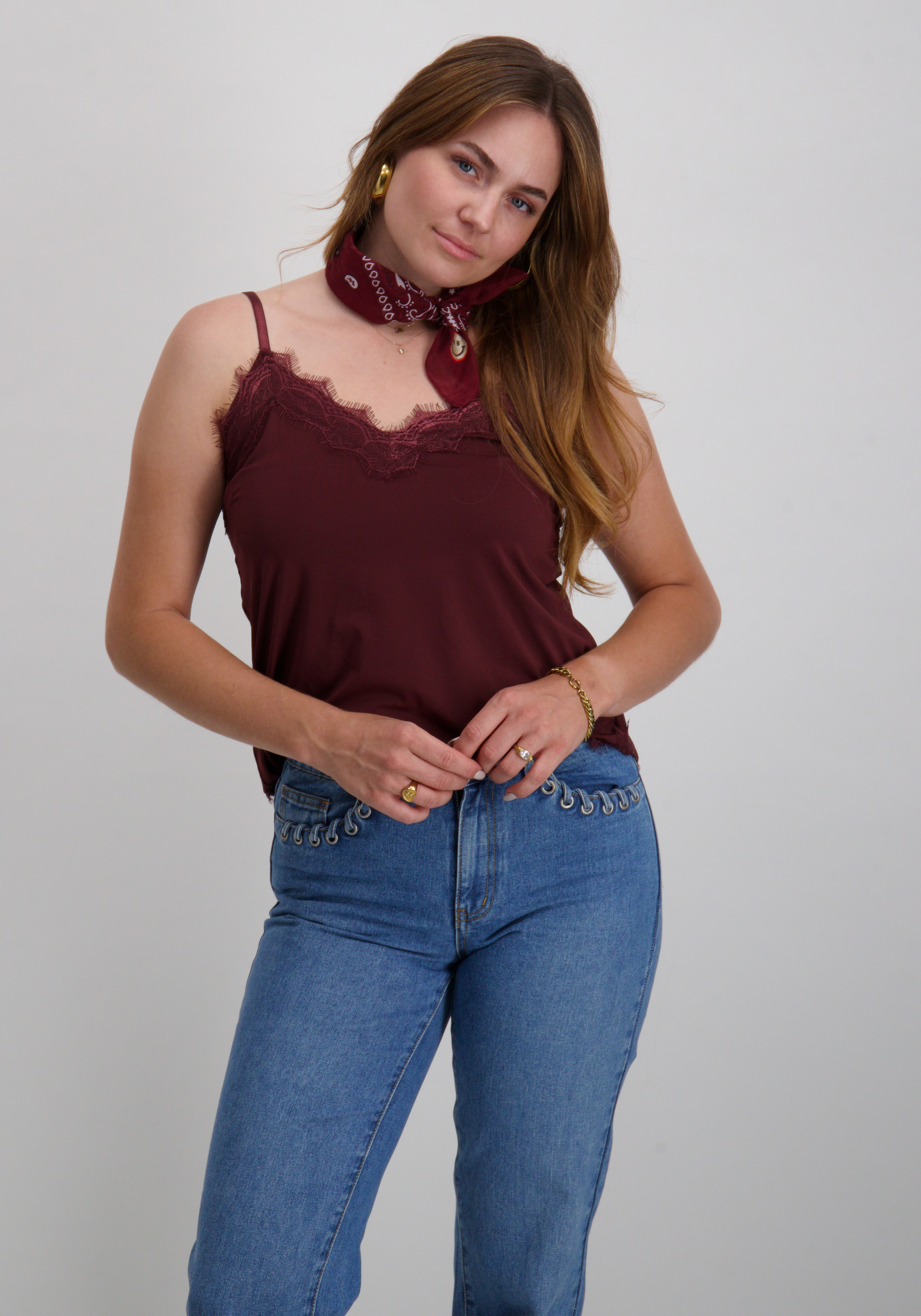 FREE|QUENT Top Bicco 120962 Bordeaux