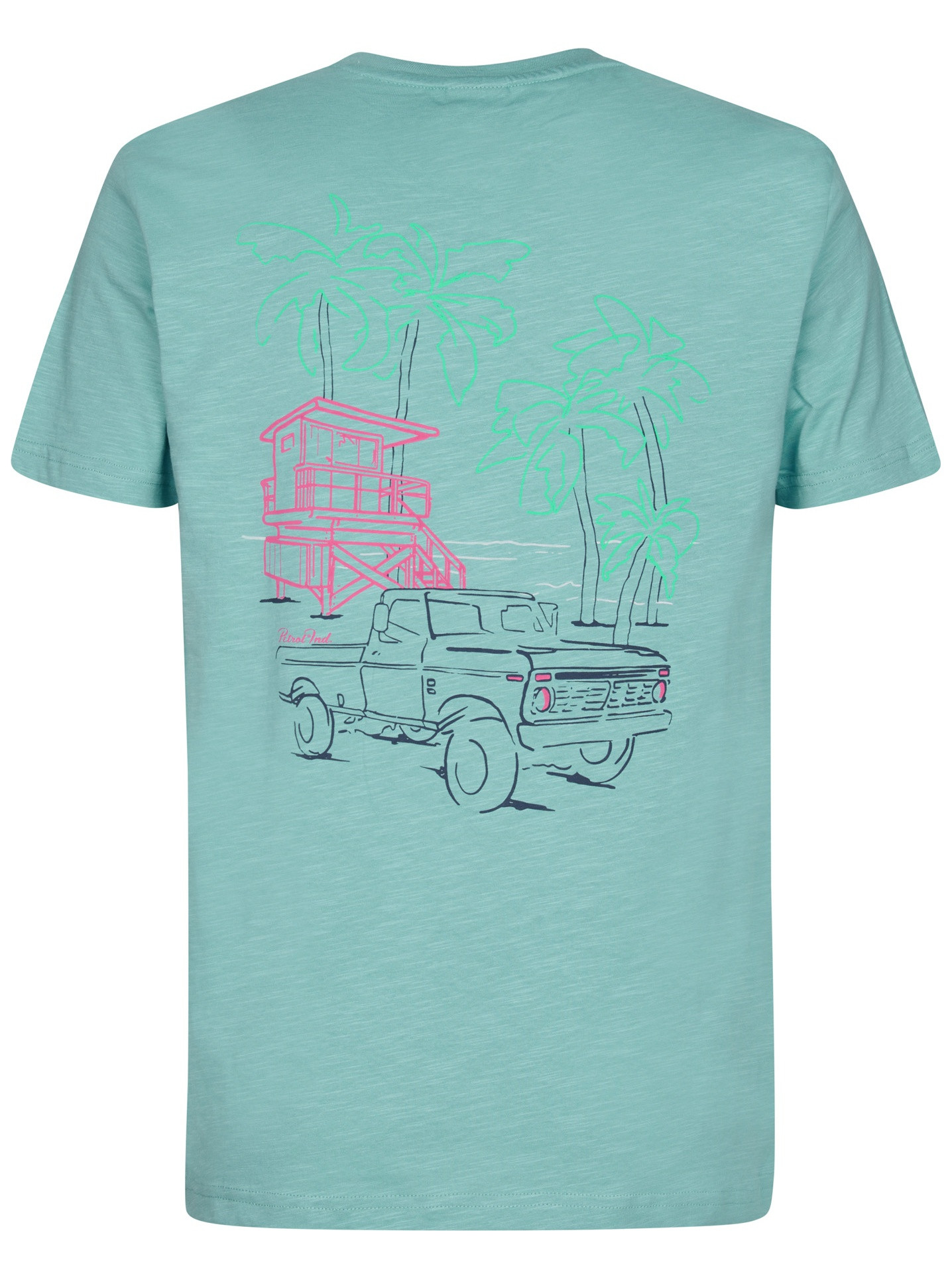 Petrol T-shirt M-1050-TSR647 Turquoise