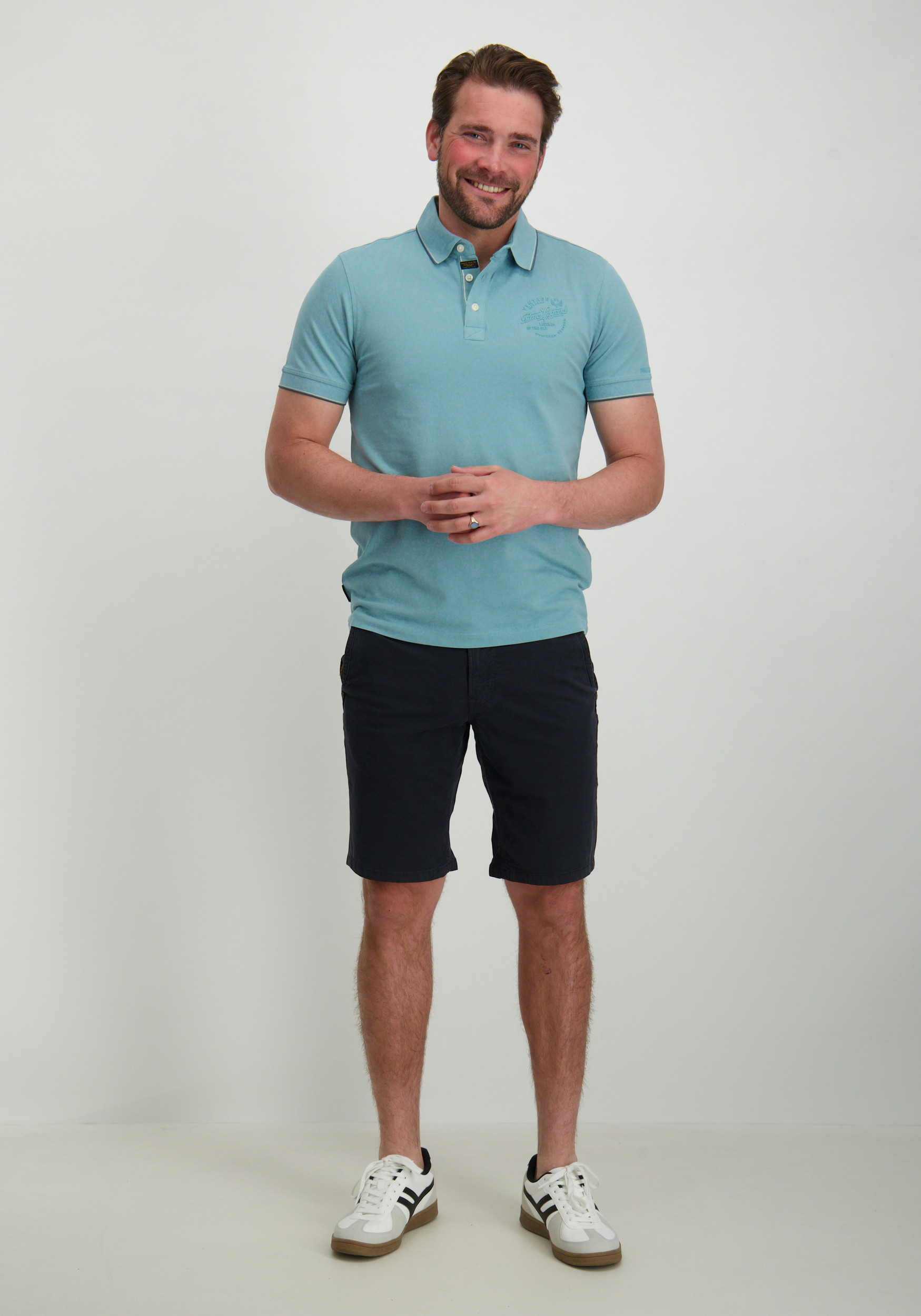 PME Legend Chino short American classic PSH2504663 Donker blauw