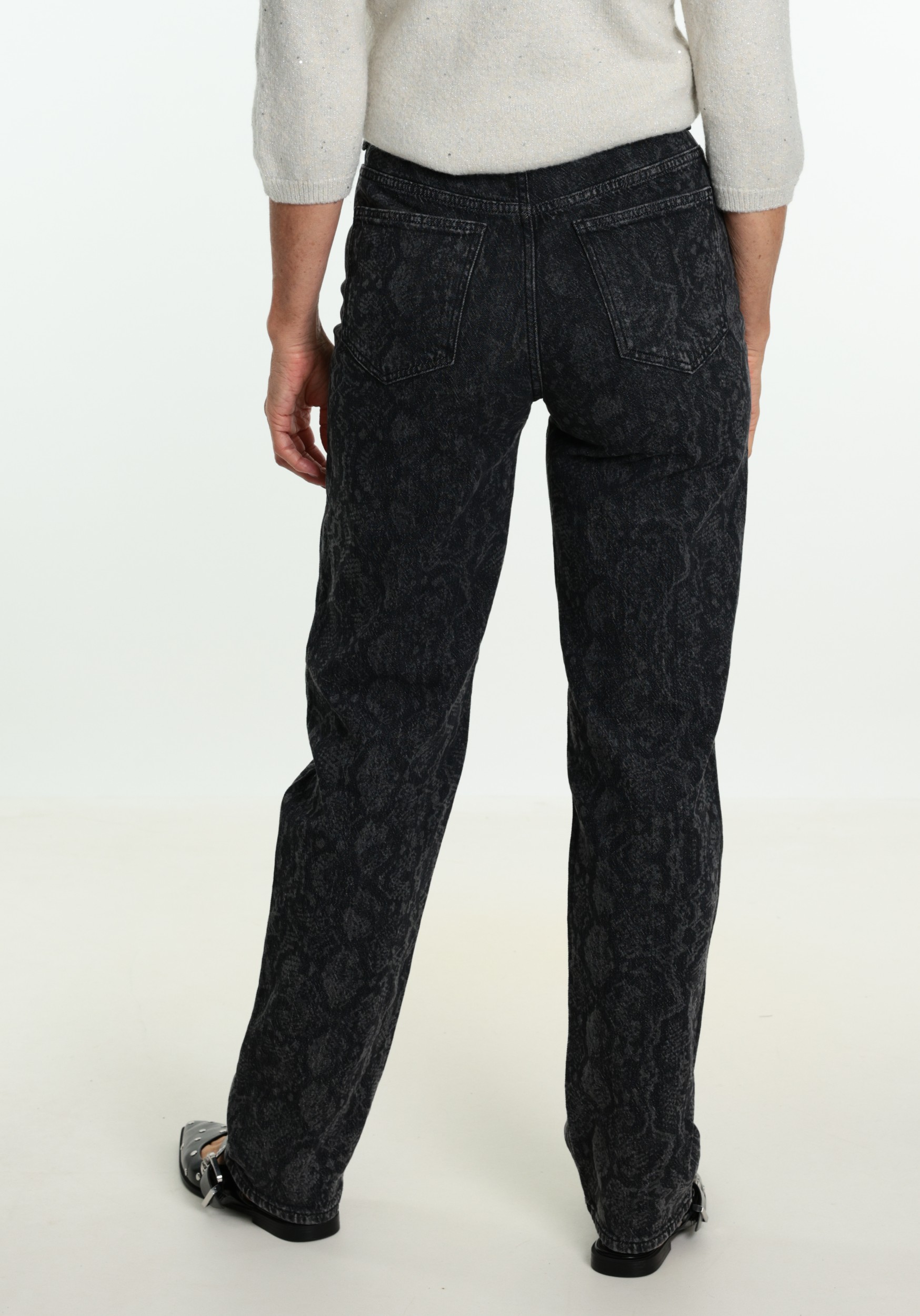 Vila Jeans Kelly 14117230 Donker Grijs