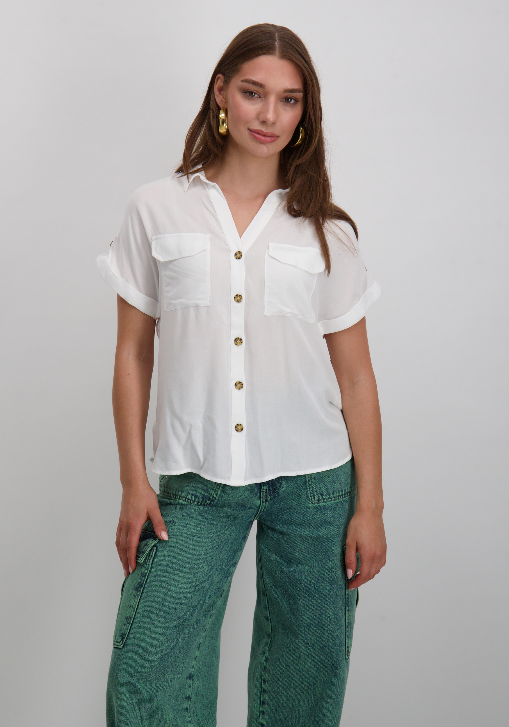 Vero moda Blouse Bumpy 10310139 Wit