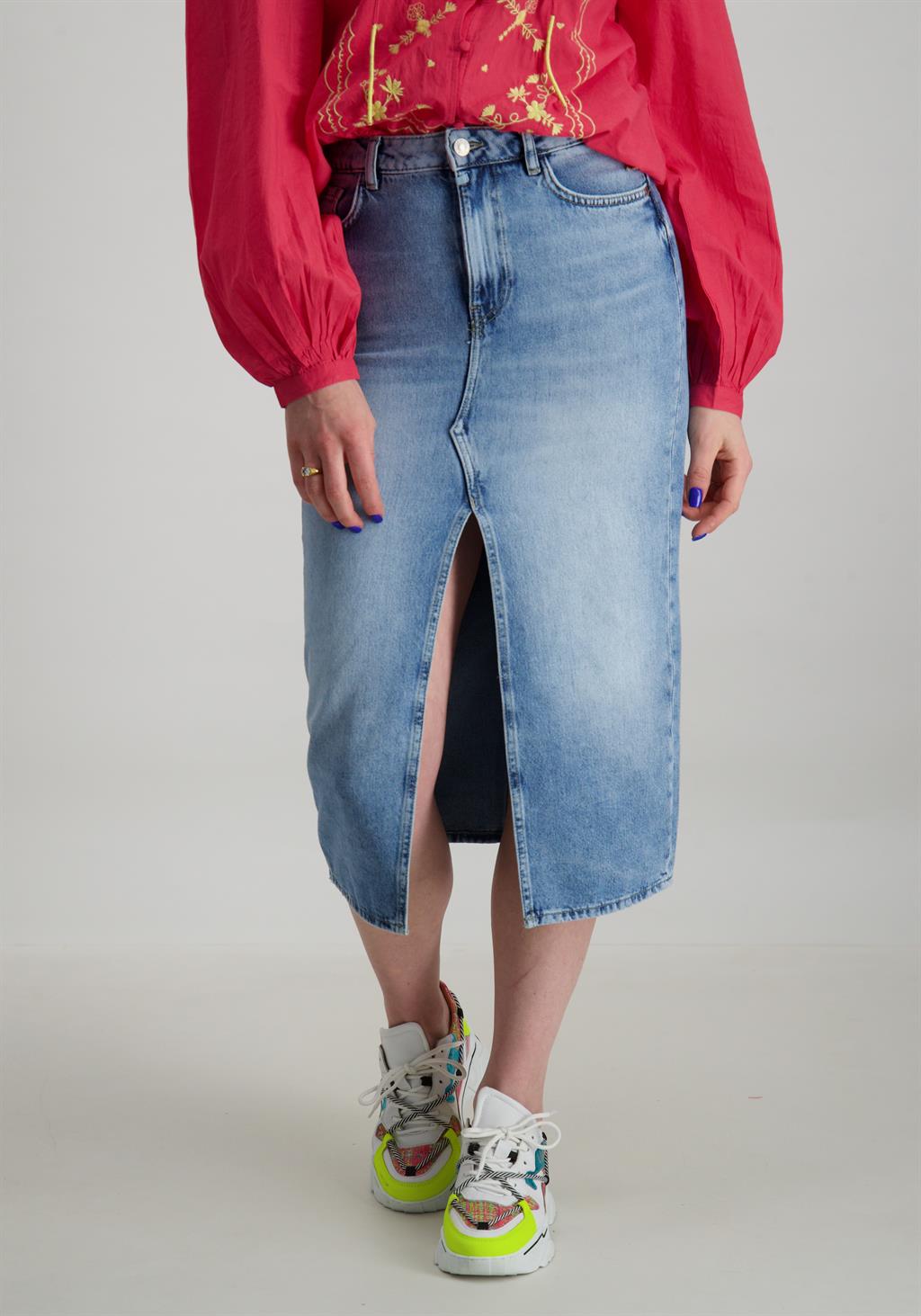 Cup of Joe Lange rok Helen Helen Licht blauw