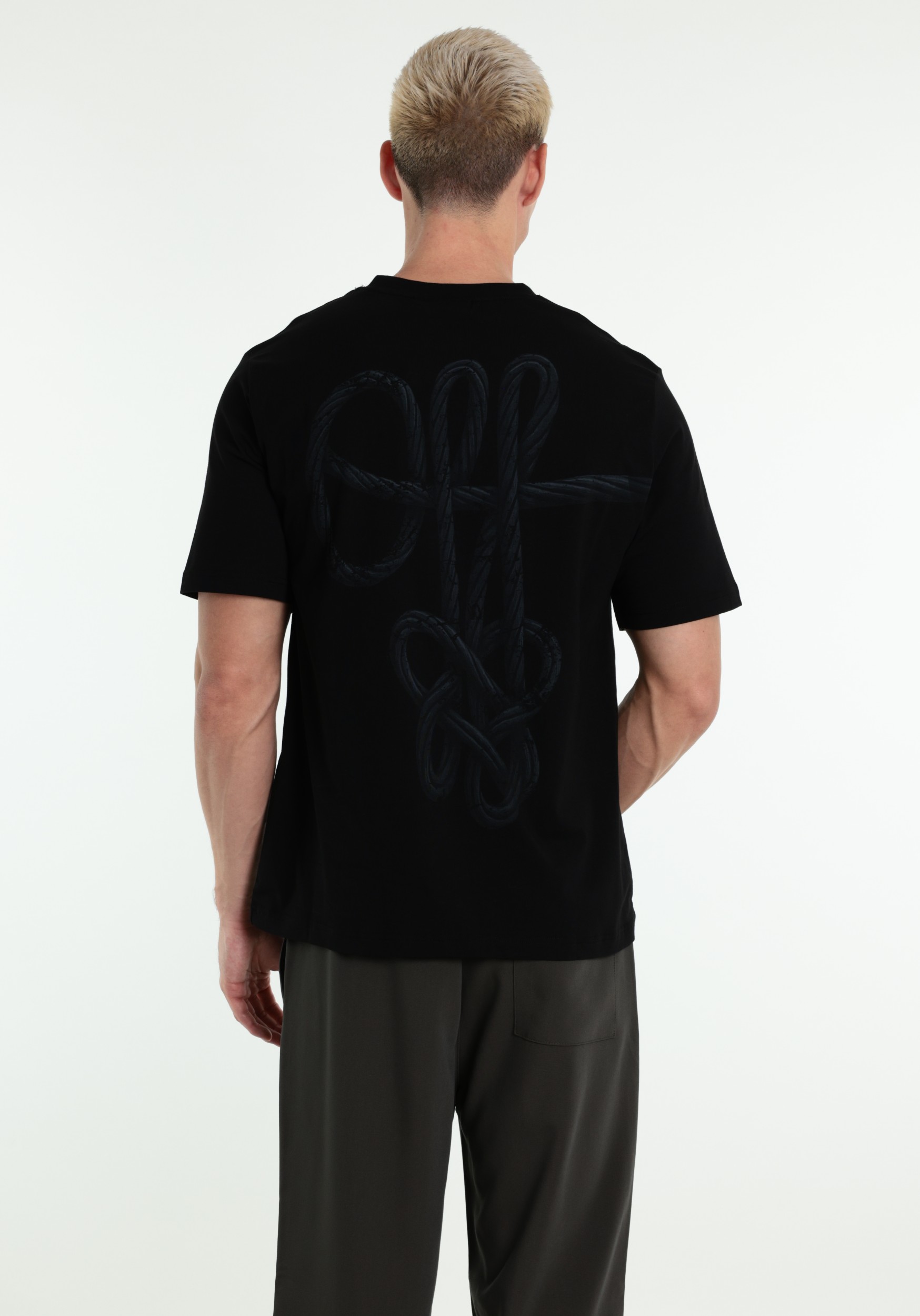 Off The Pitch T-shirt Rope OTP263035 Zwart