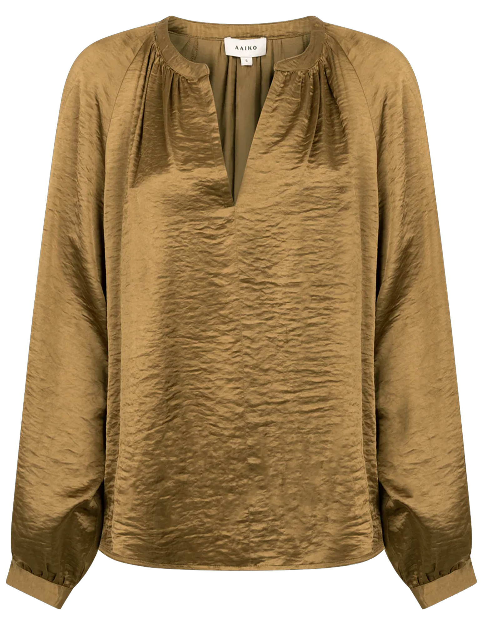 Aaiko BV Blouse Alanza Vis 521 Khaki