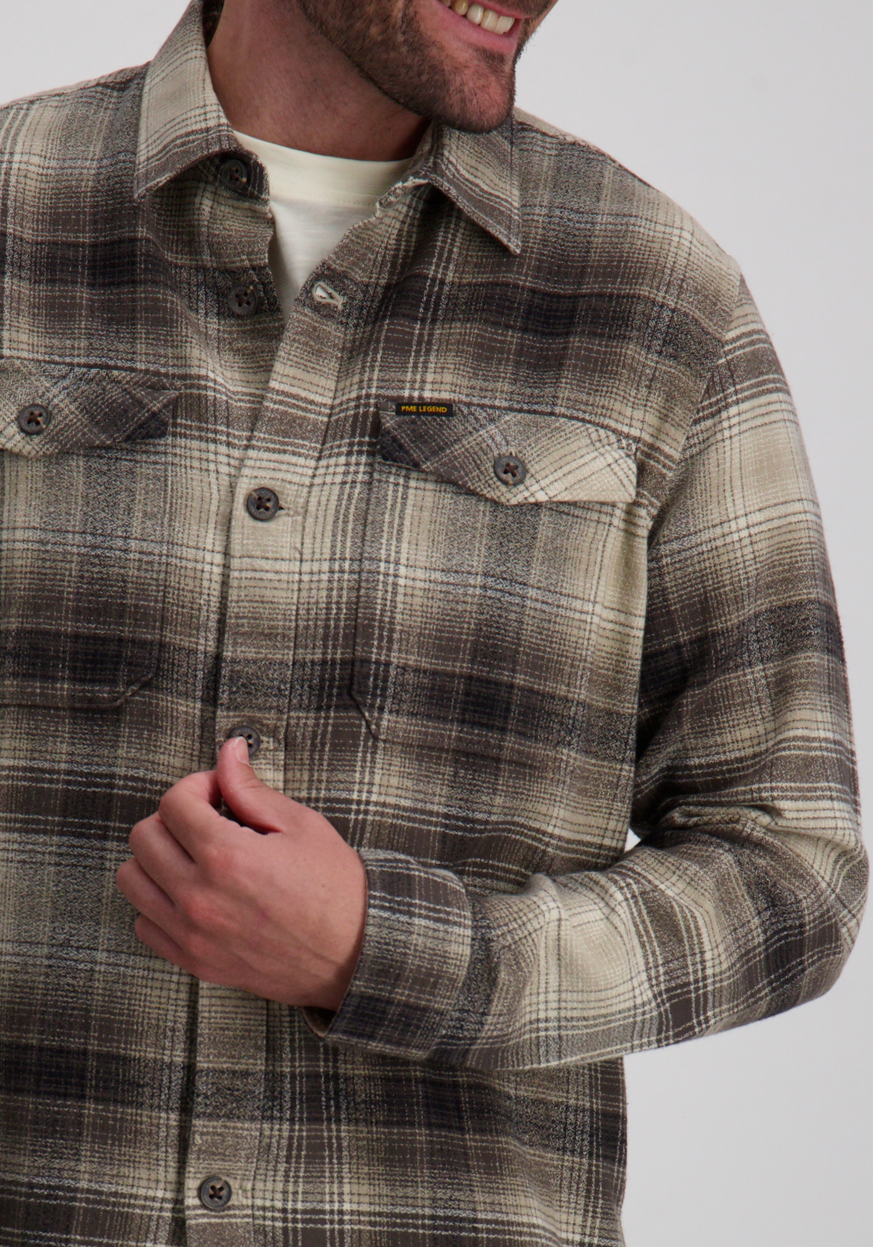 PME Legend Overshirt gerruit PSI2509244 Beige