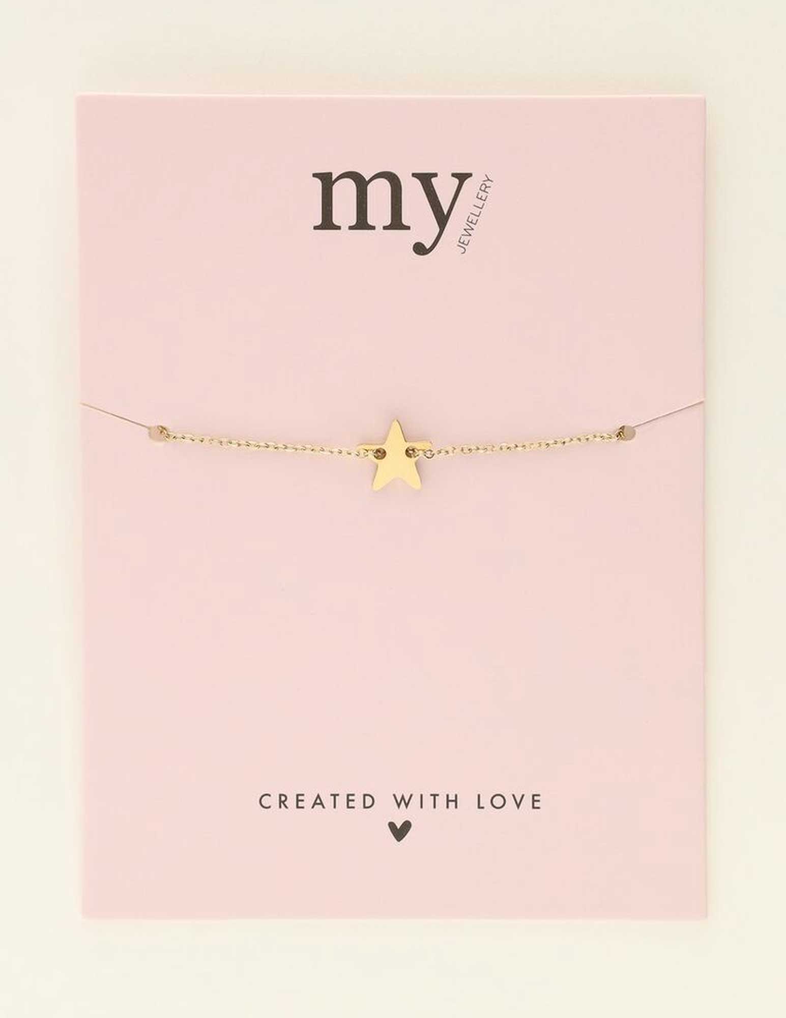 My Jewellery Armband met ster MJ07923 Goud