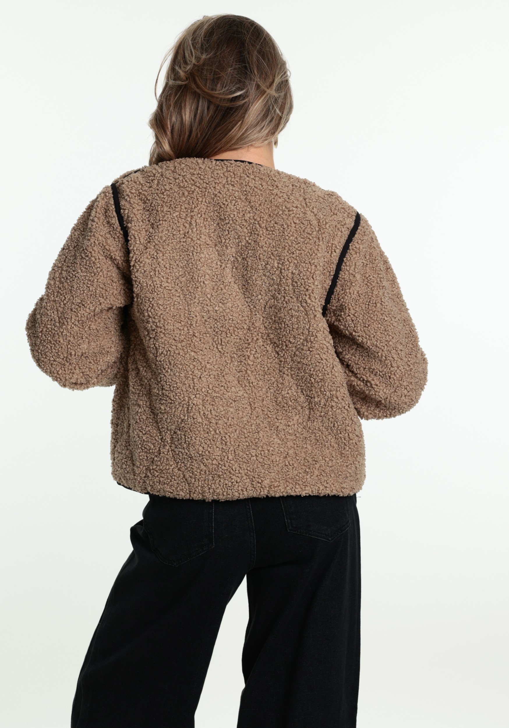 ONLY Jacket Lines teddy 15373834 Beige