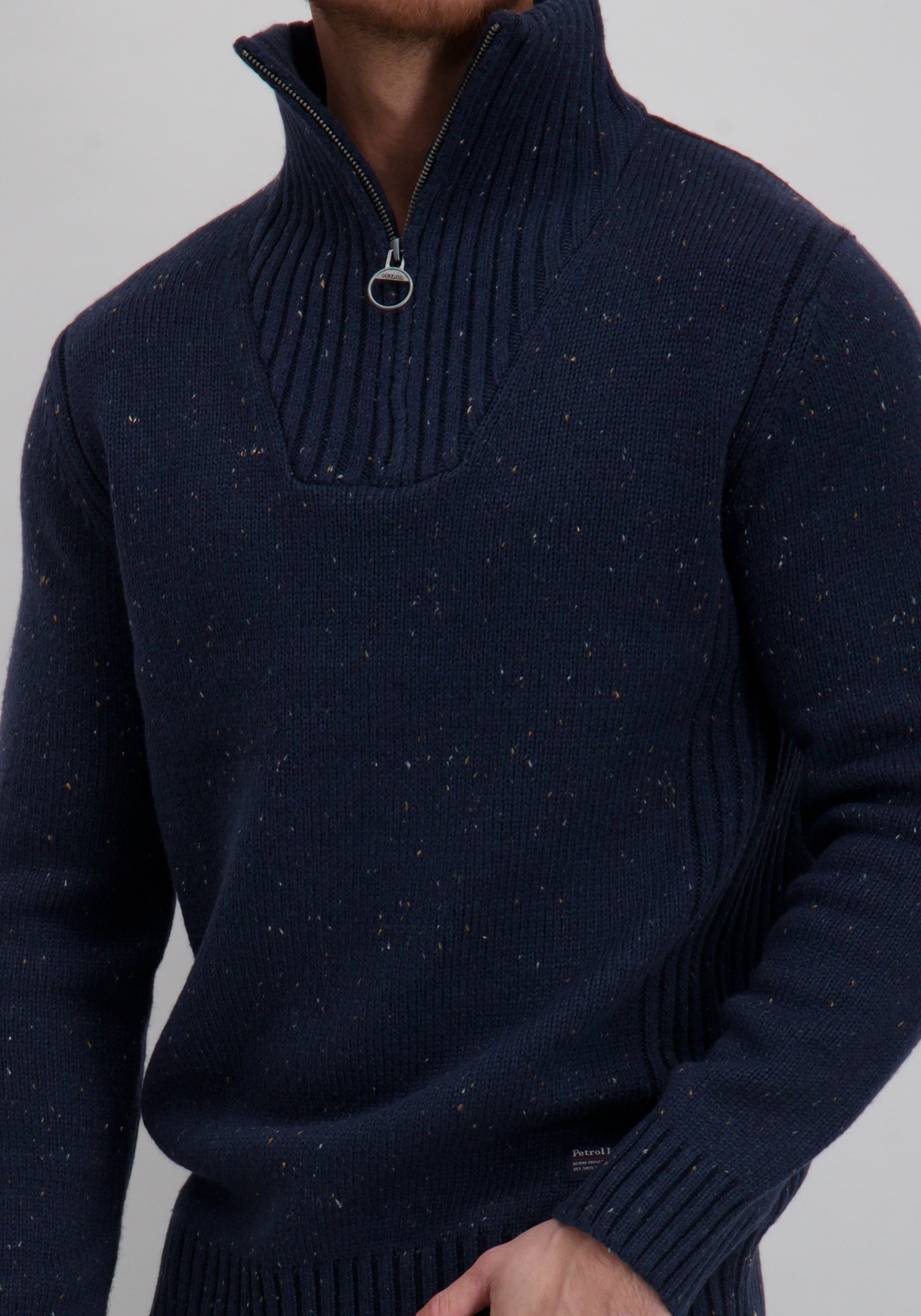 Petrol Trui M-3050-KWC258 Donker blauw