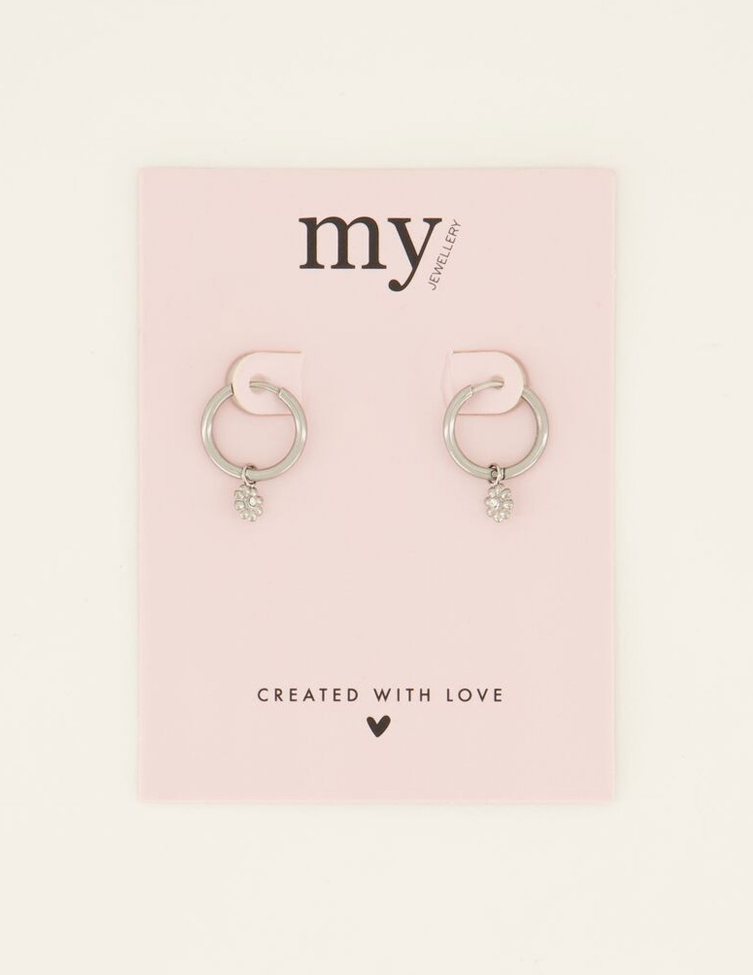My Jewellery Oorbellen met bloem MJ07728 Zilver