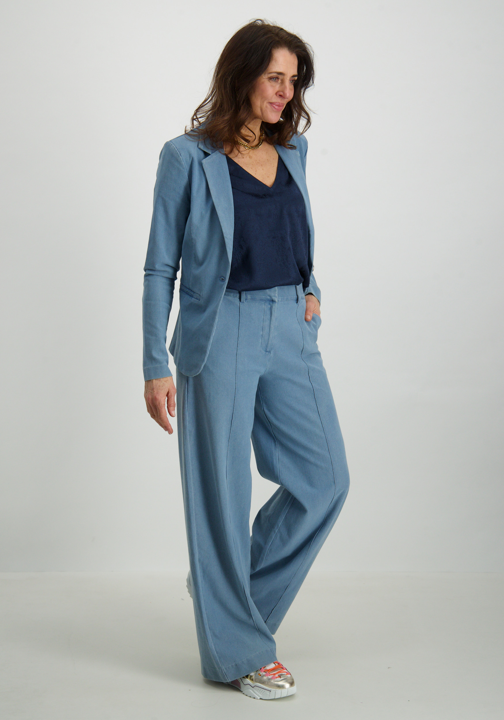 Ichi Blazer Kate denim 20122944 Jeans blauw