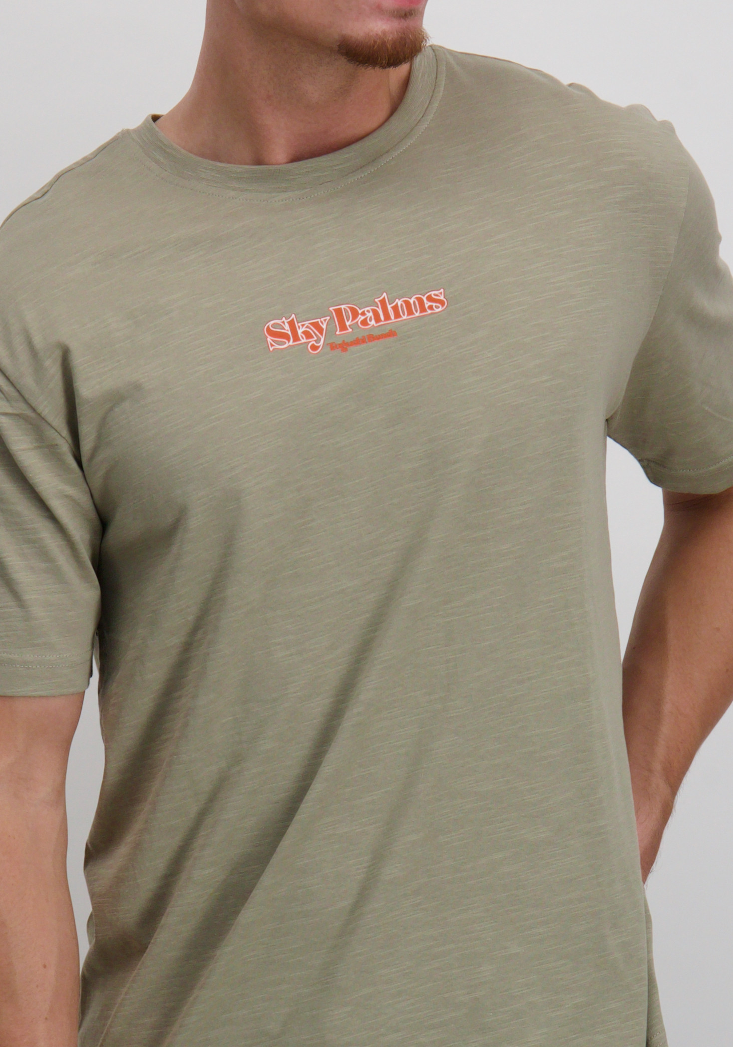 ONLY & SONS T-shirt Luis palm 22035584 Midden groen