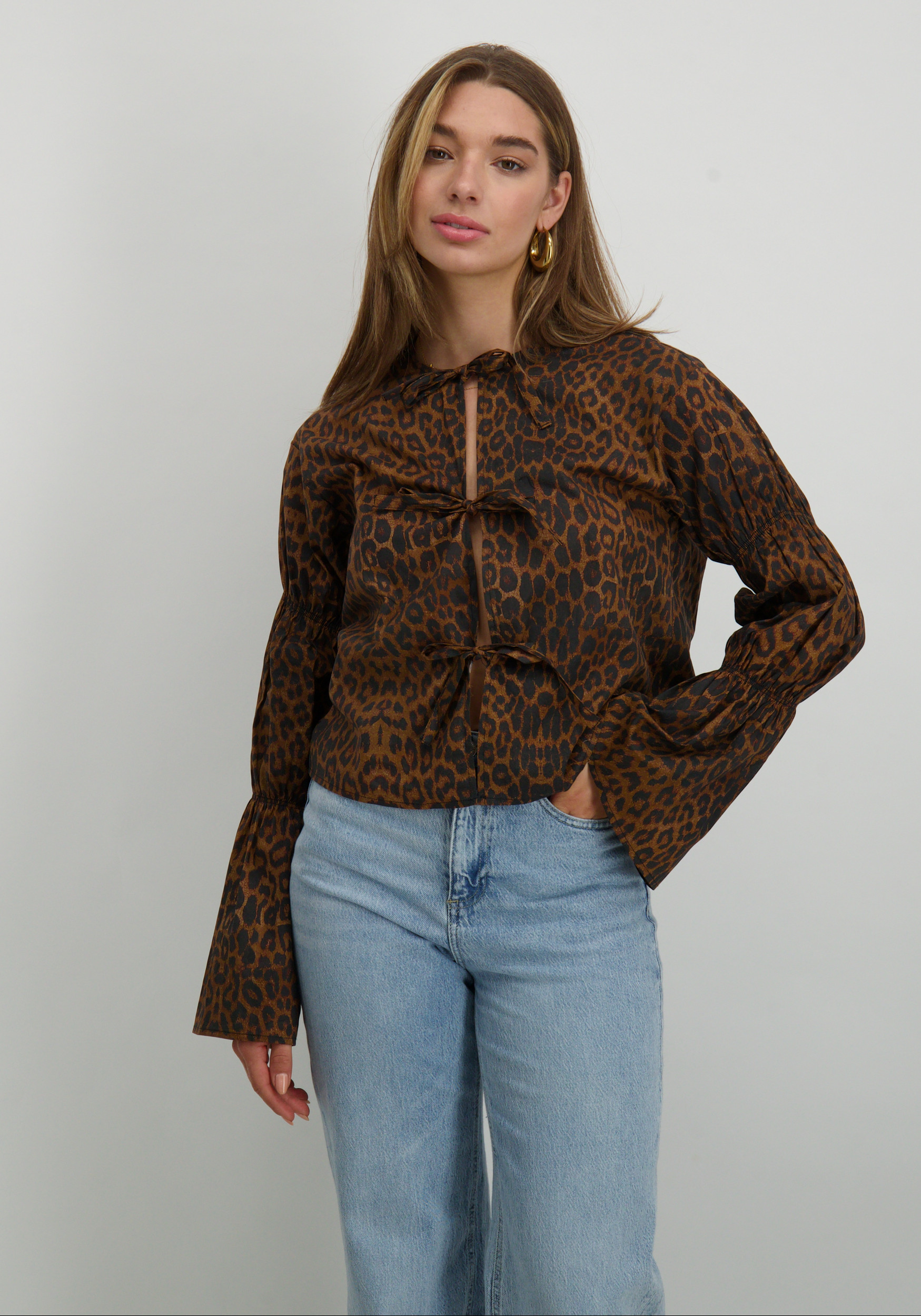 Refined Department Blouse Gemma R2409943634 Bruin