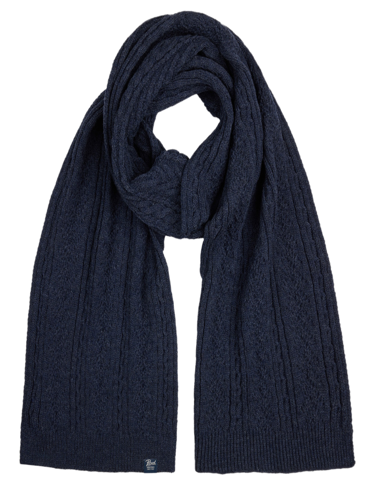 Petrol Sjaal M-3050-SCR844 Donker blauw