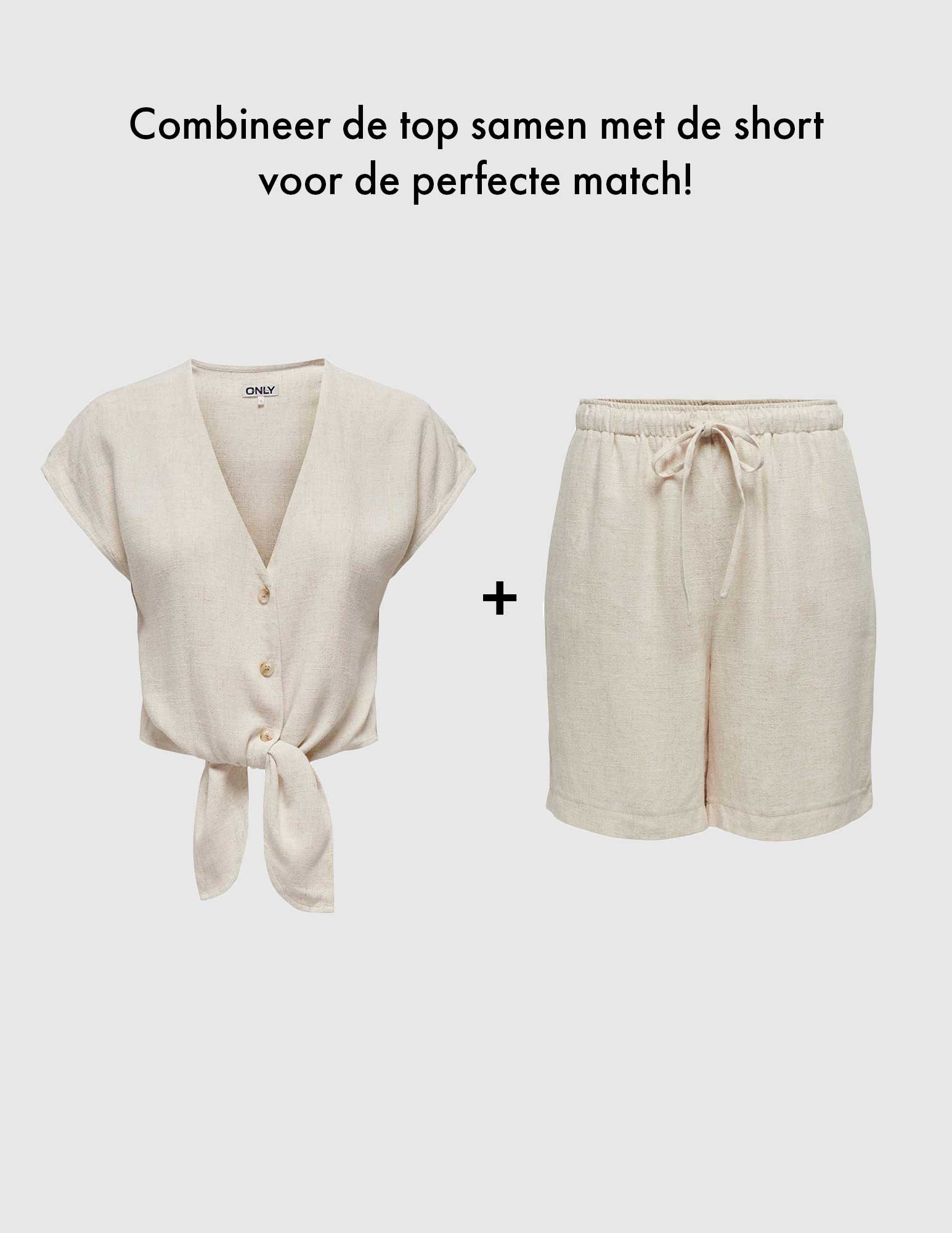 Only Short Siesta 15333032 Ecru