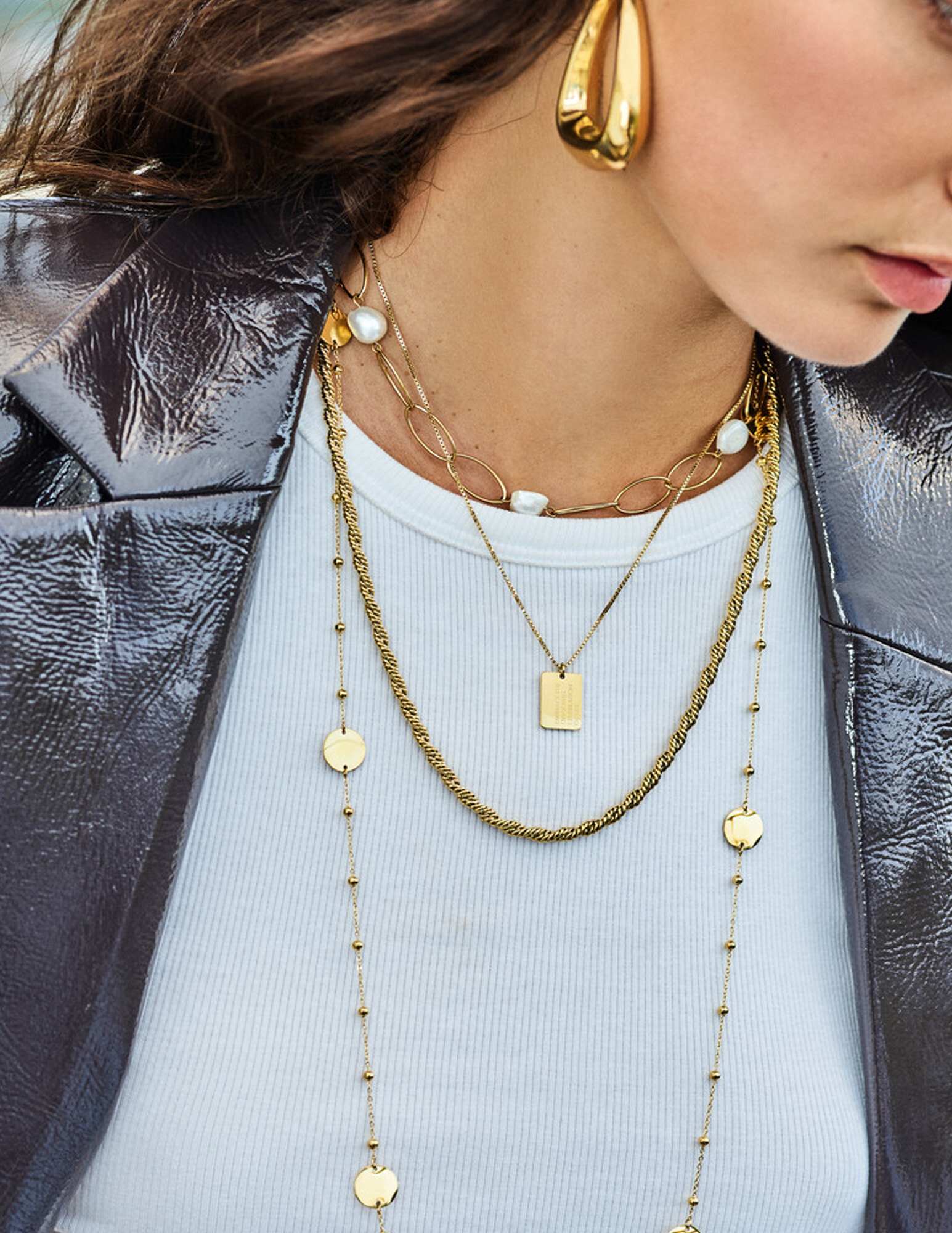 My Jewellery Bold ketting met embrace bedel MJ14155 Goud