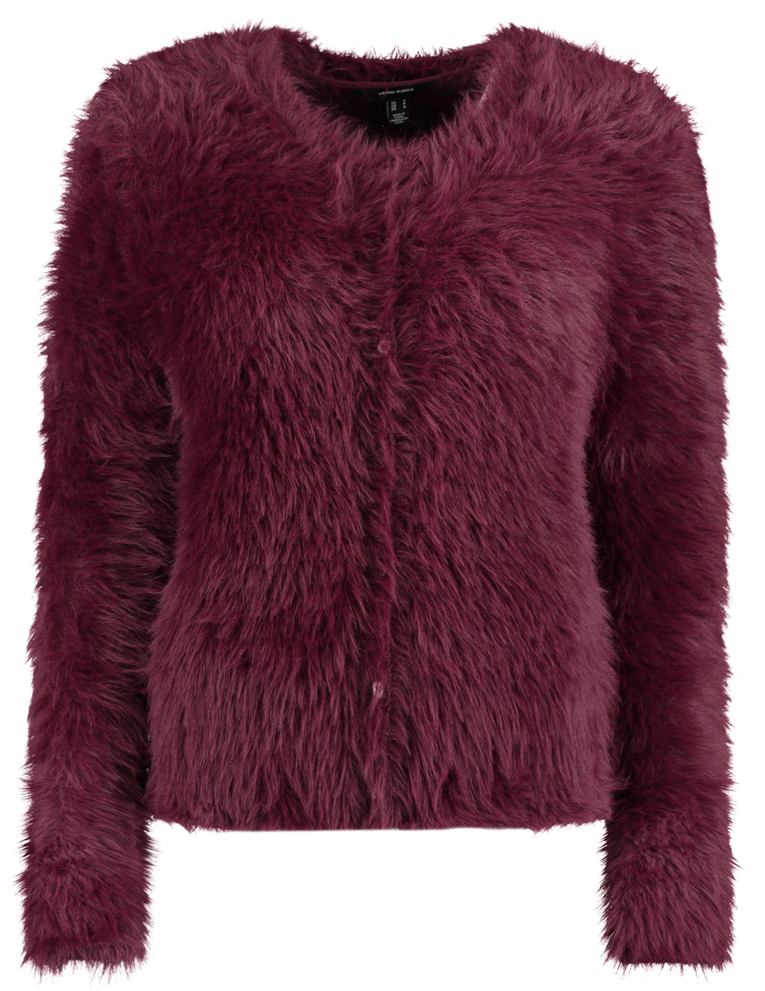 Vero moda Vest Fluffy 10337471 Bordeaux