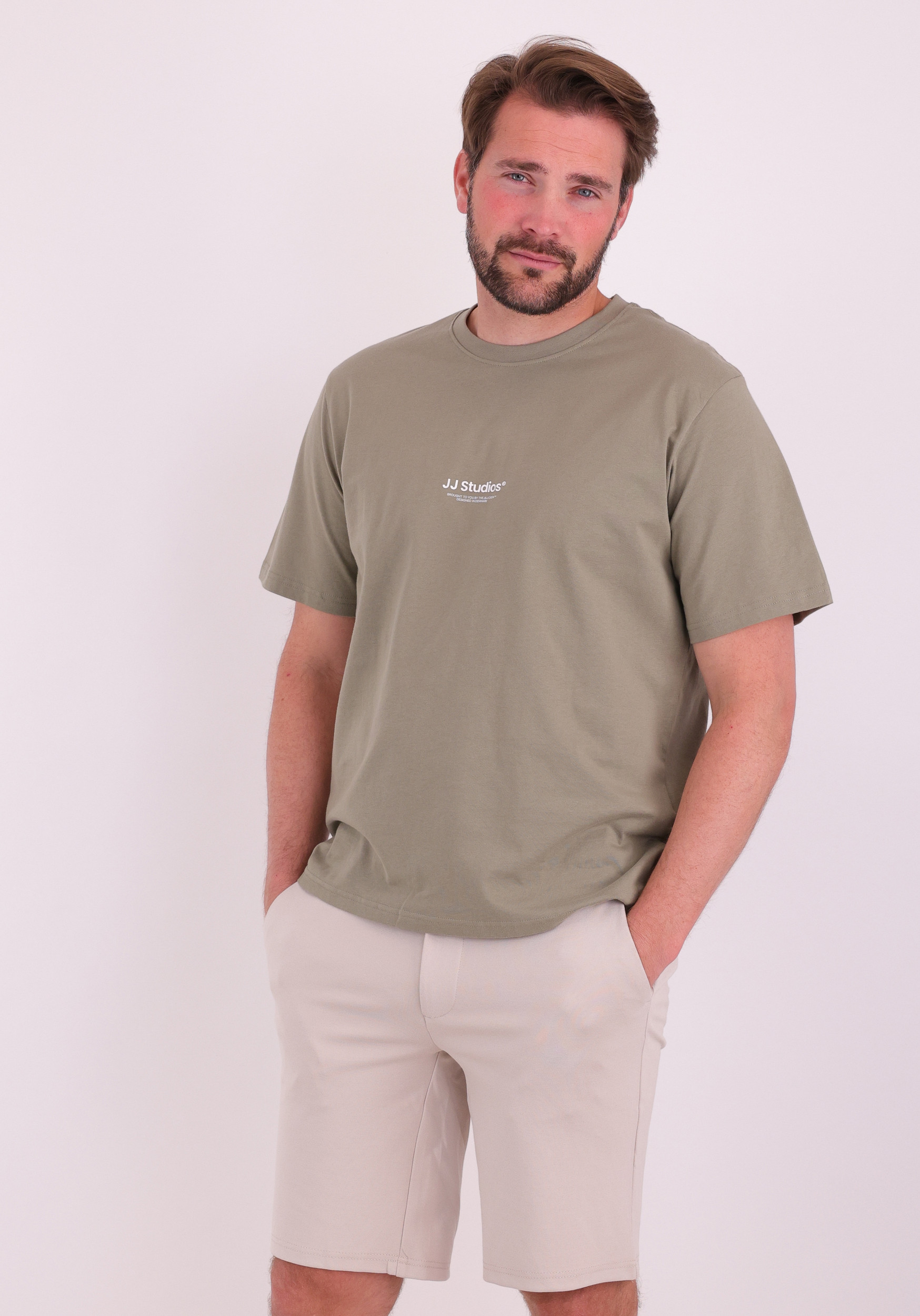 JACK & JONES T-shirt Soho 12278787 Midden groen
