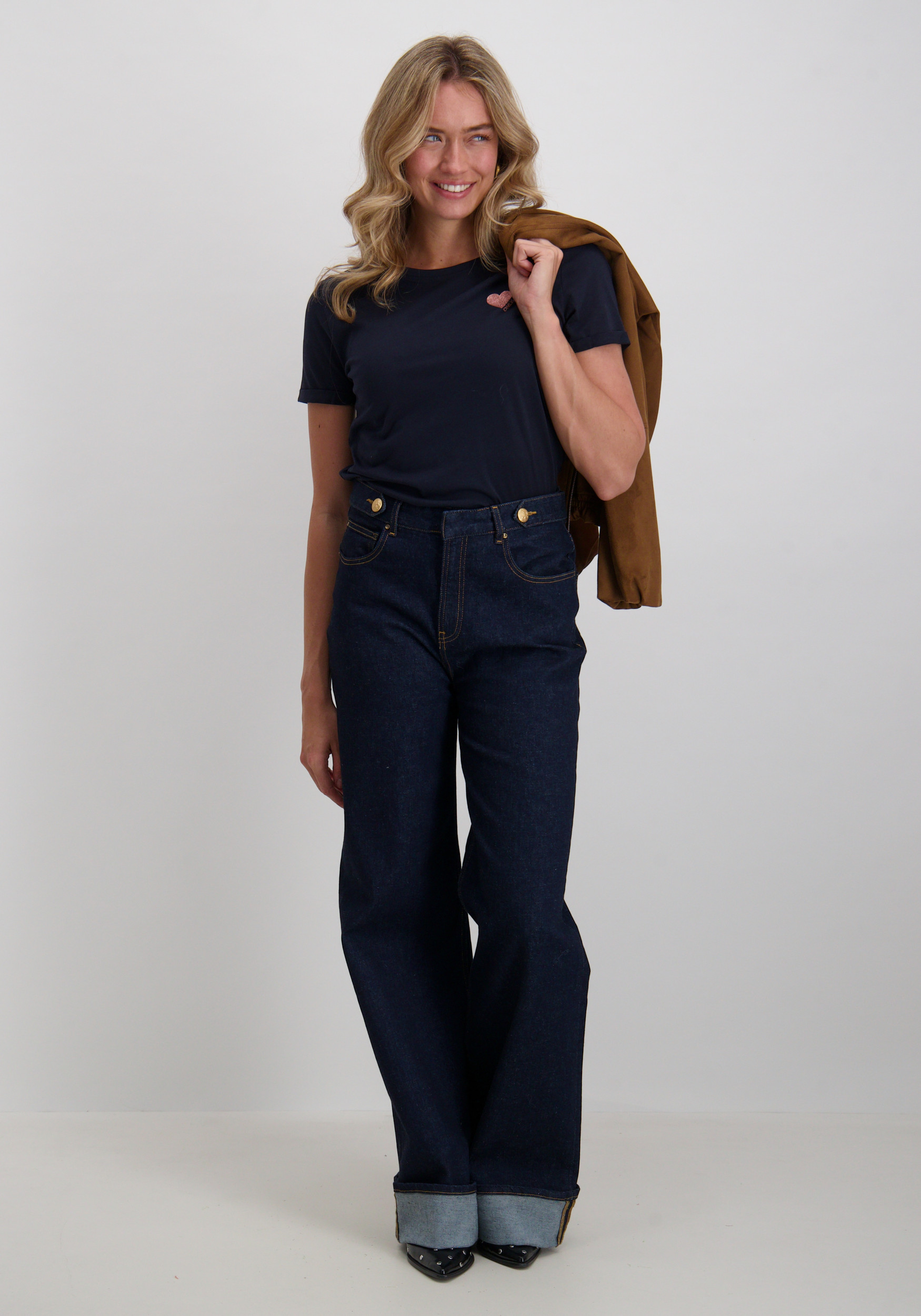 Only T-shirt Kita 15244714 Donker blauw